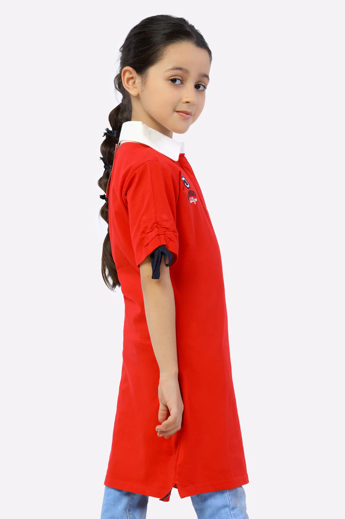 T-SHIRT Girls In SKU: KGA-0145 RED - Image 2