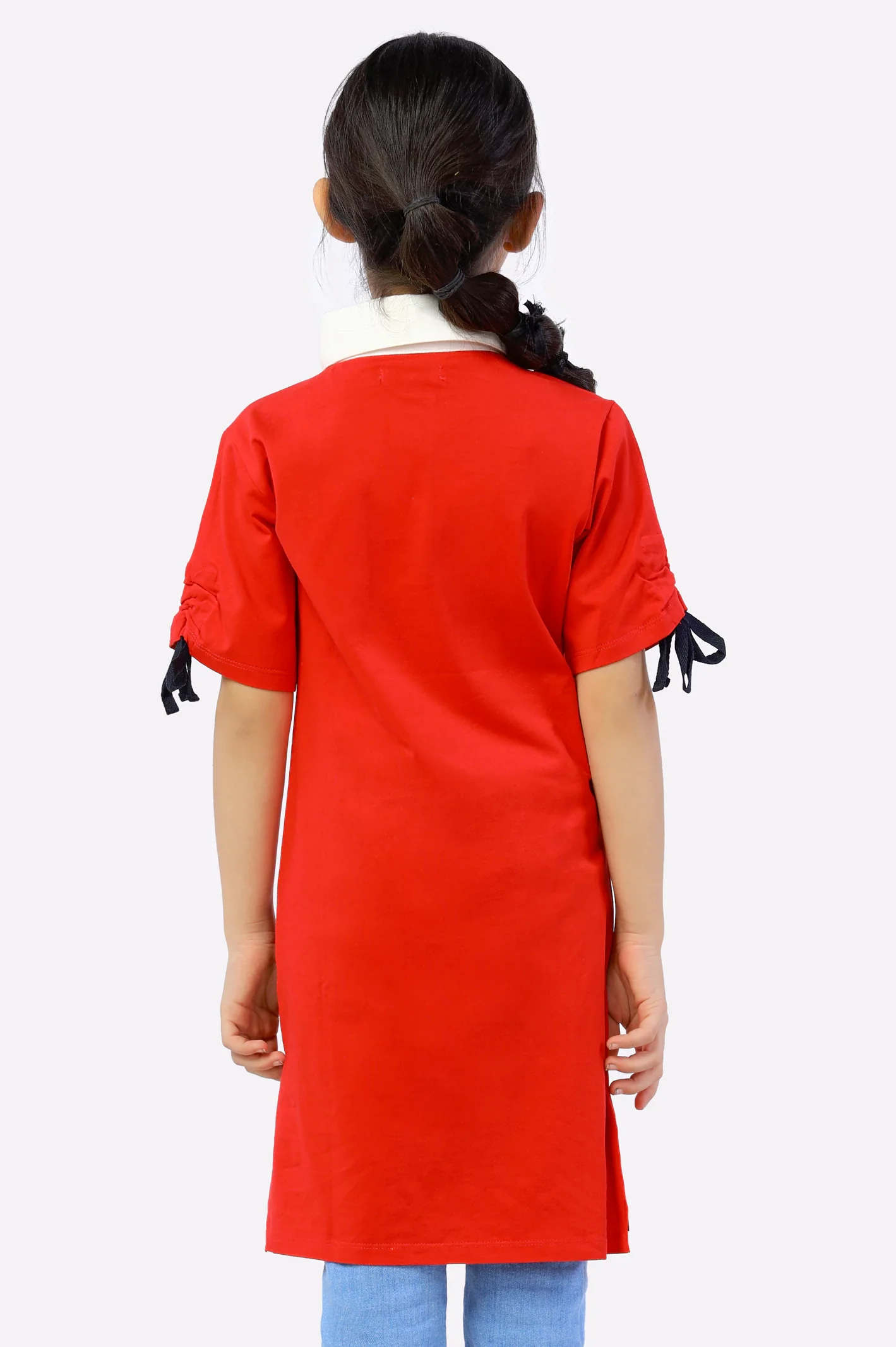 T-SHIRT Girls In SKU: KGA-0145 RED - Image 3