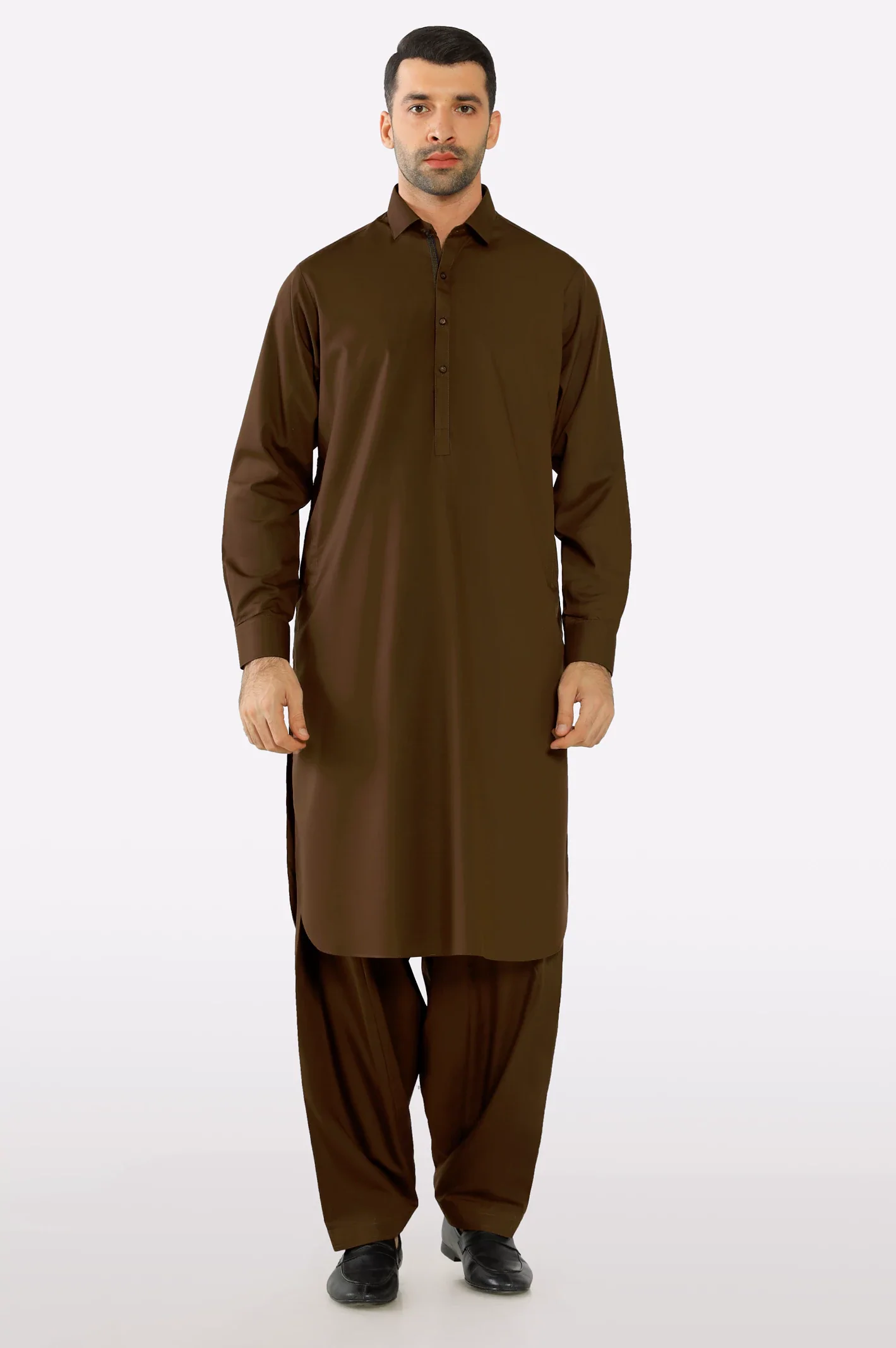 Brown Wash & Wear Fabric