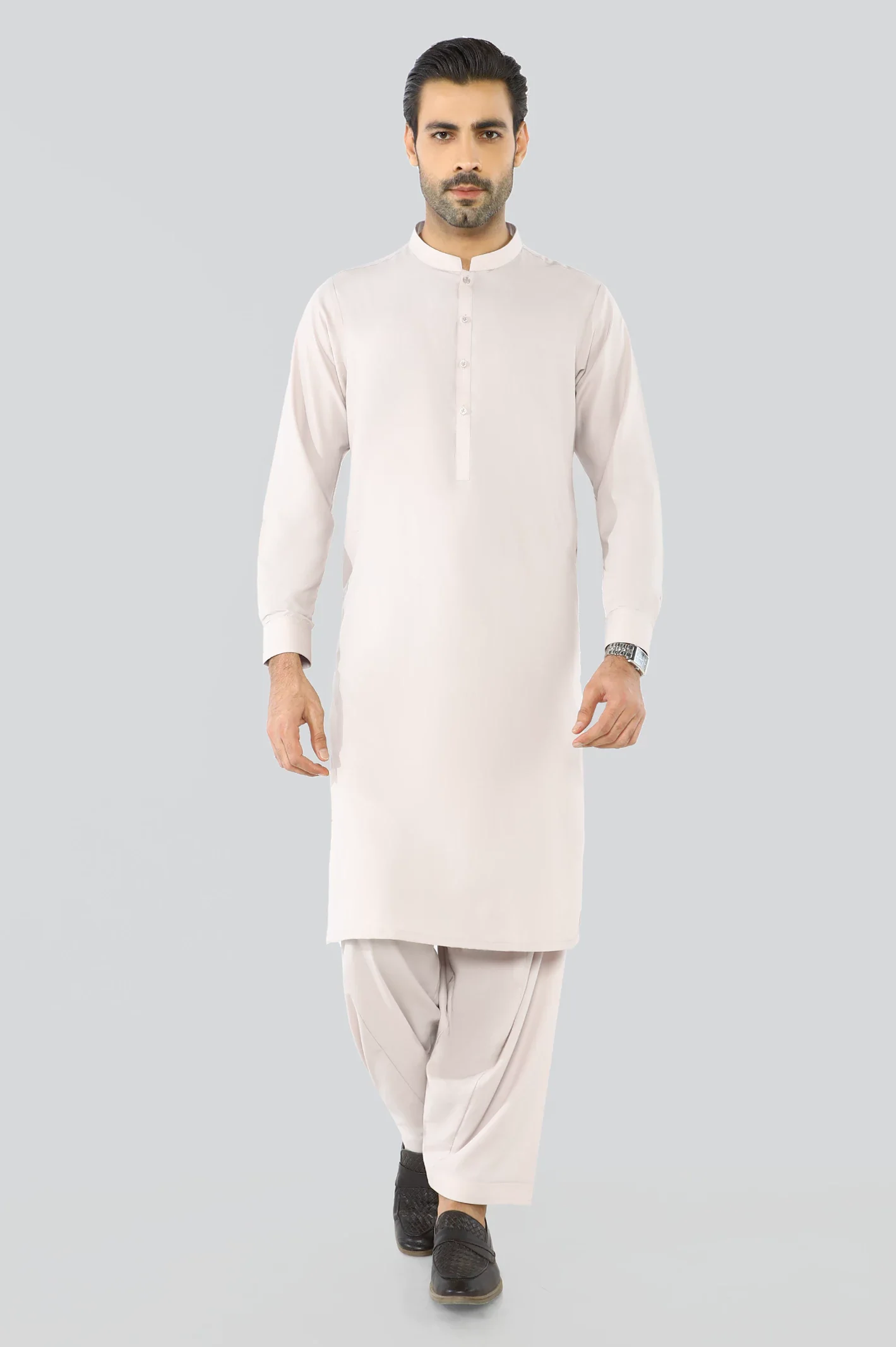 Light Peach Wash & Wear Fabric