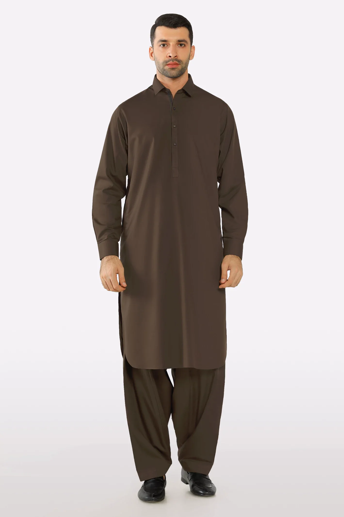 Brown Wash & Wear Fabric