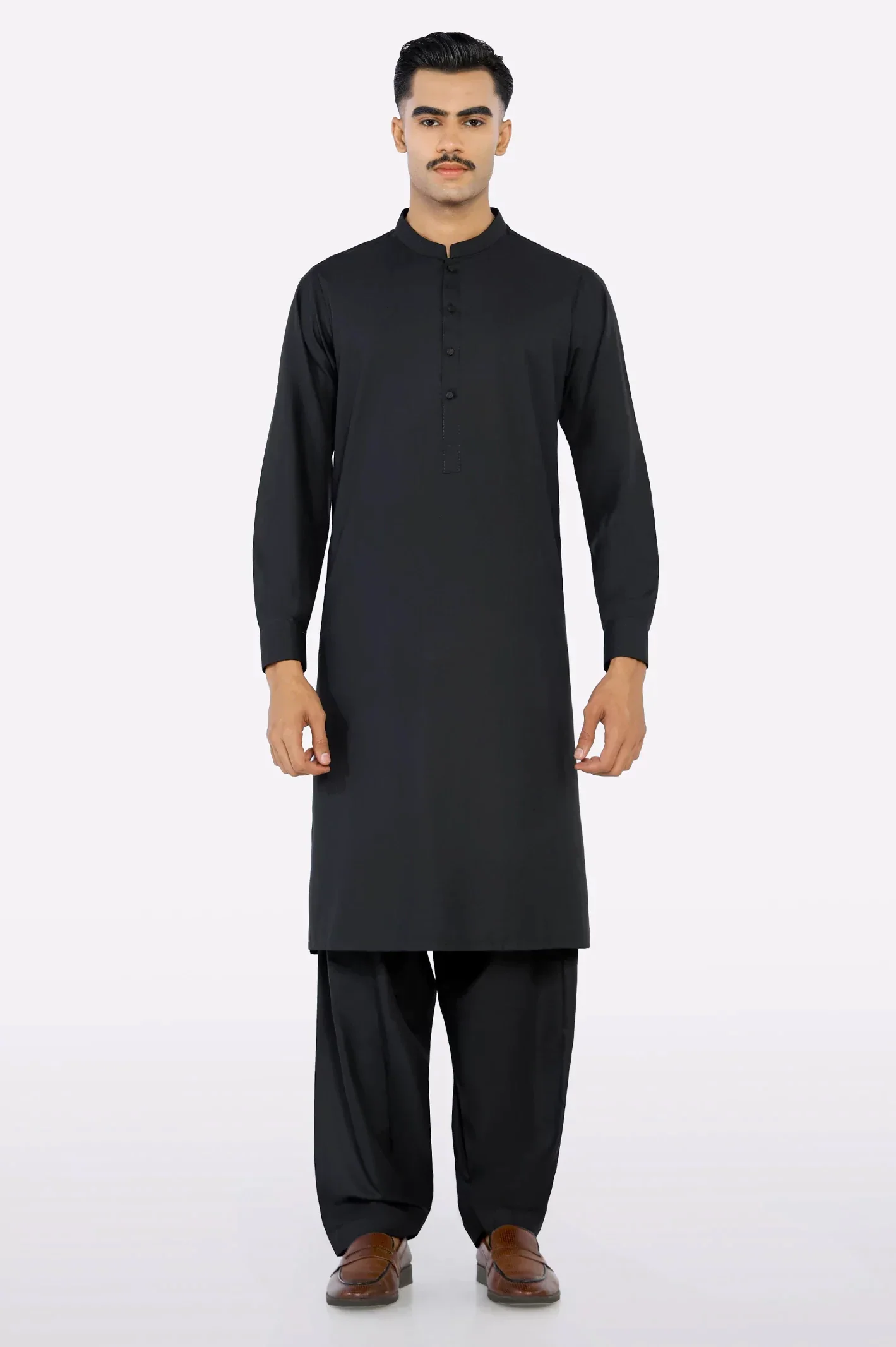 Black Wash & Wear Fabric