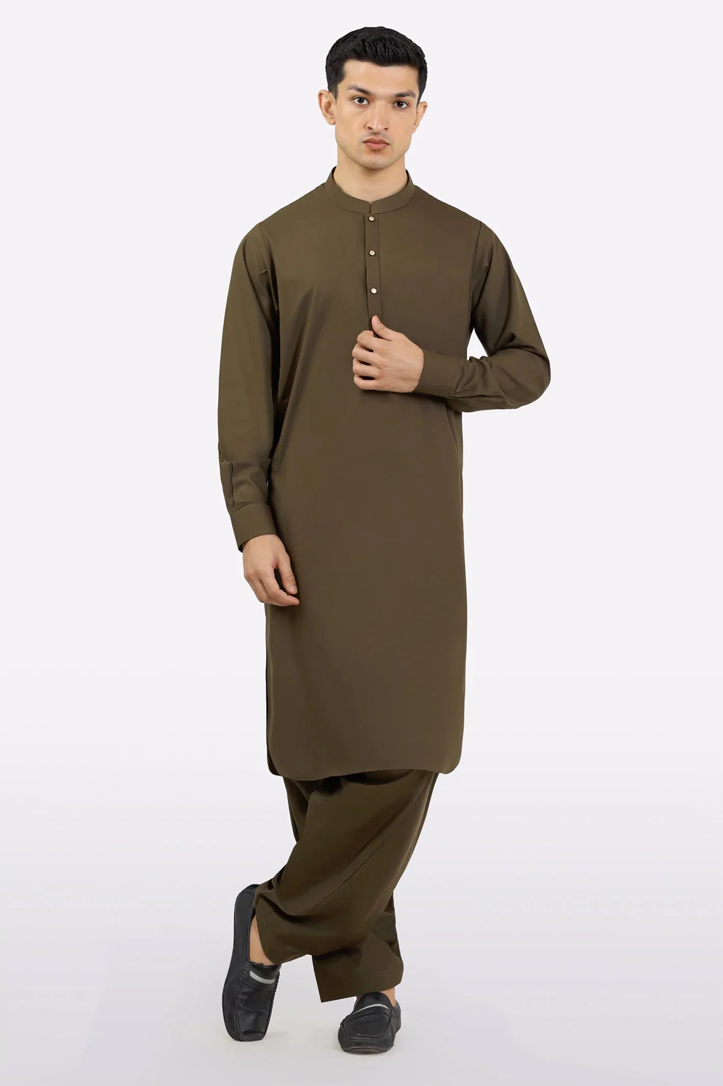 Green Wash & Wear Fabric