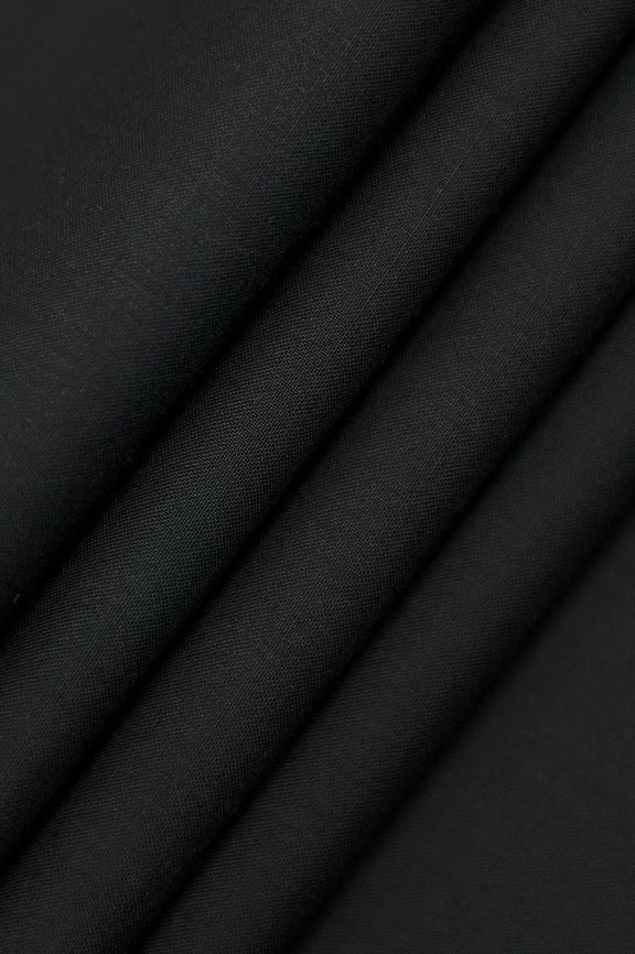 Black Wash & Wear Fabric