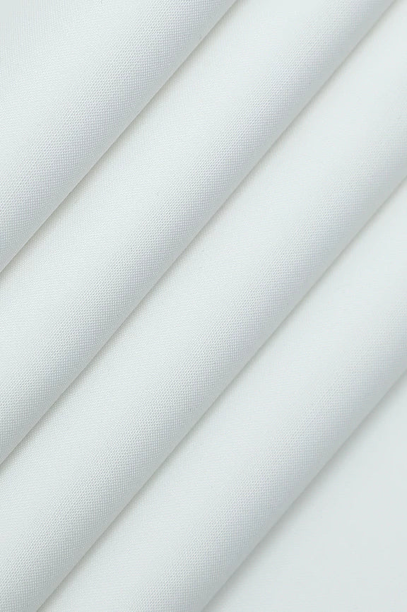 Off White Wash & Wear Fabric