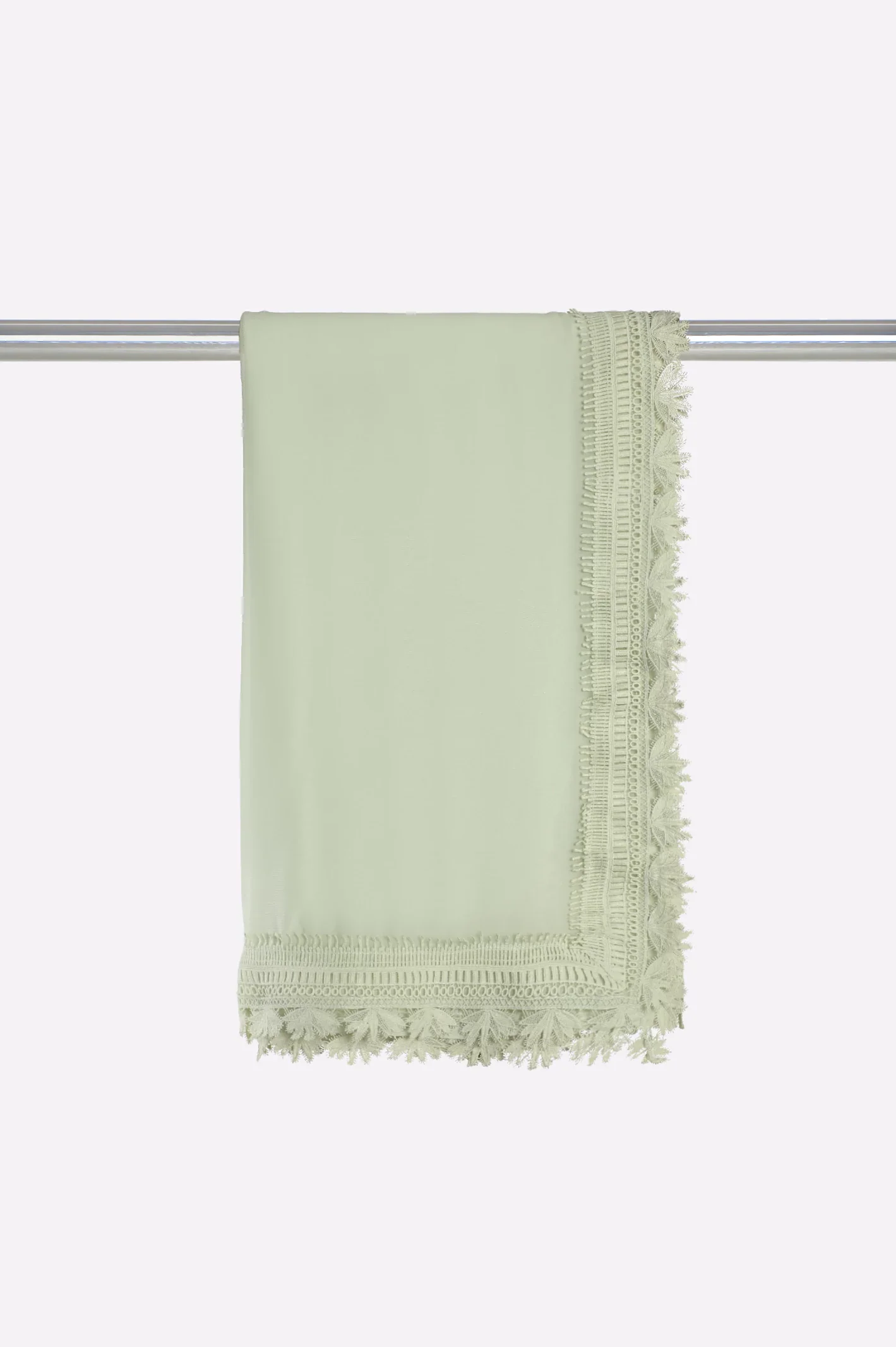 Sea Green Lace Dupatta
