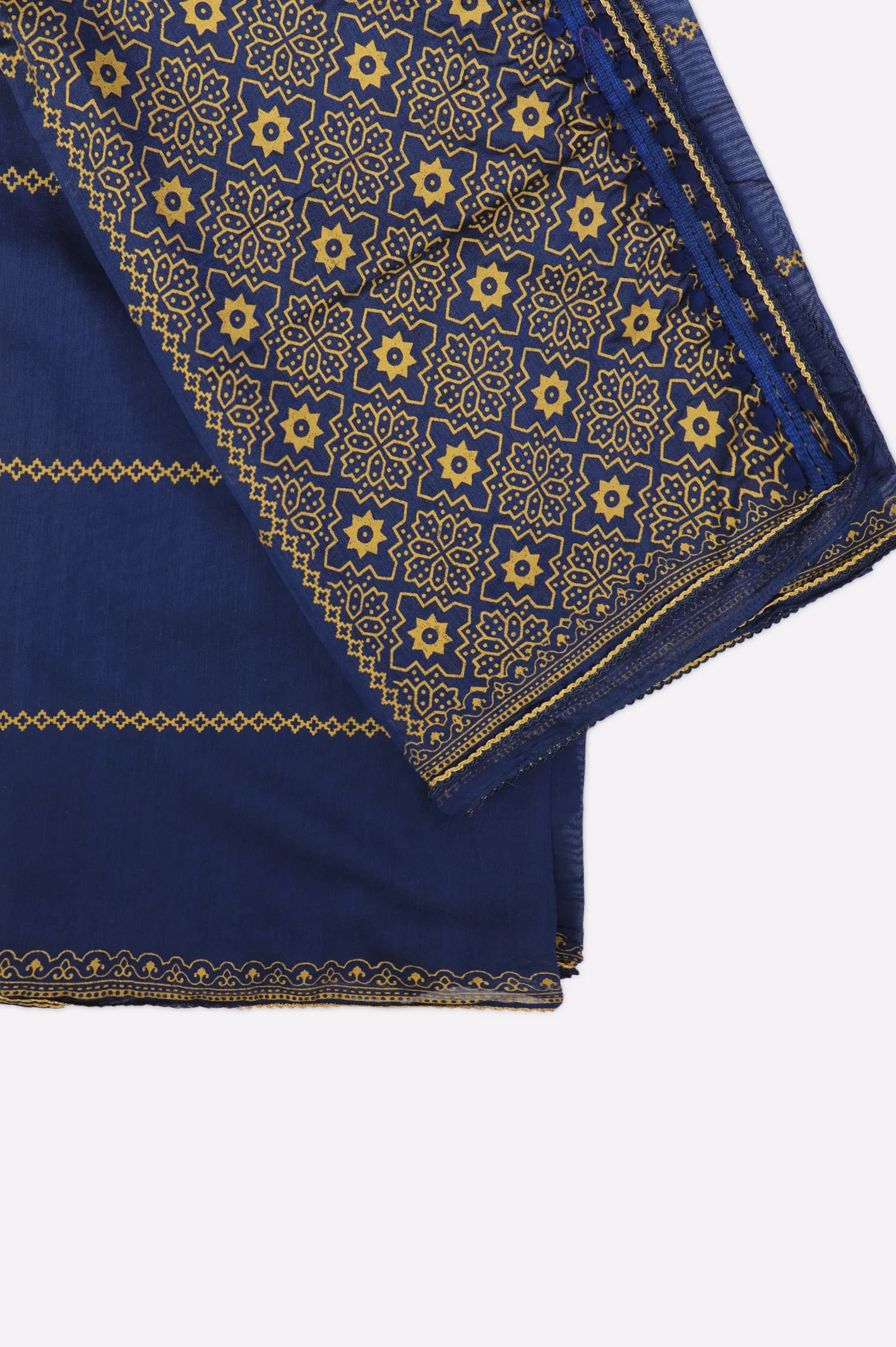 Blue Printed Dupatta - Image 2