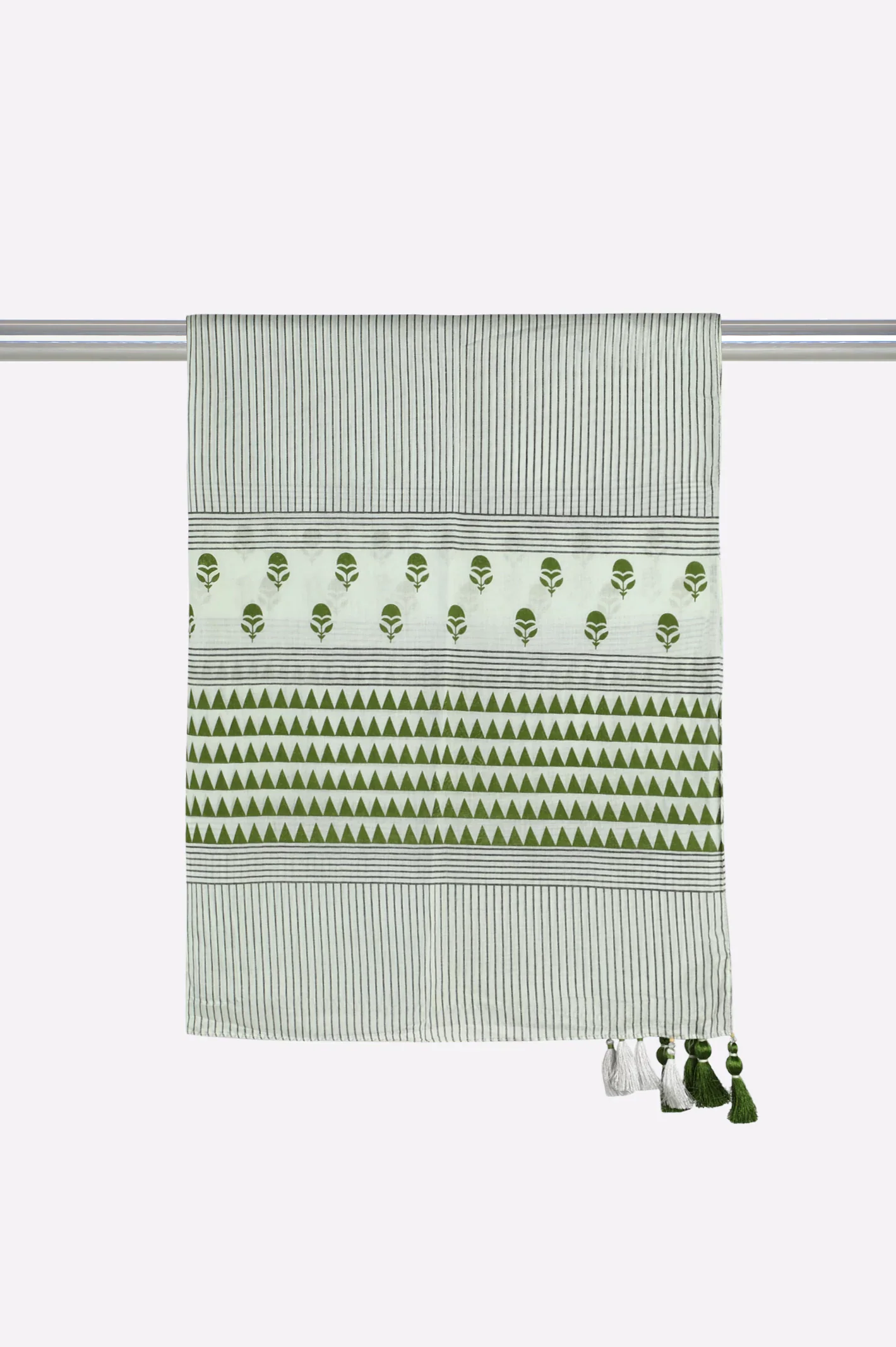 Light Green Printed Dupatta