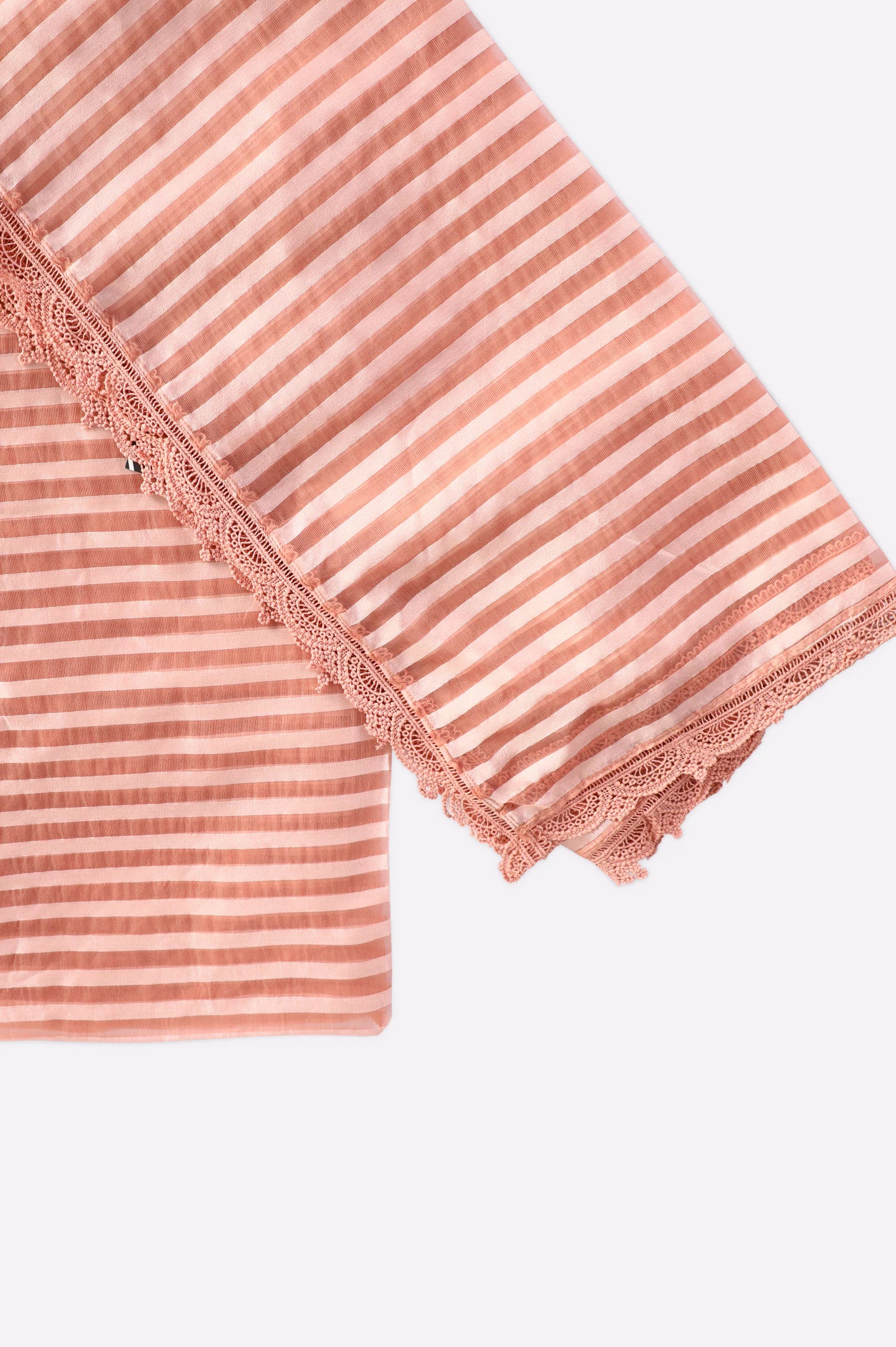 Pink Plain Dupatta - Image 2