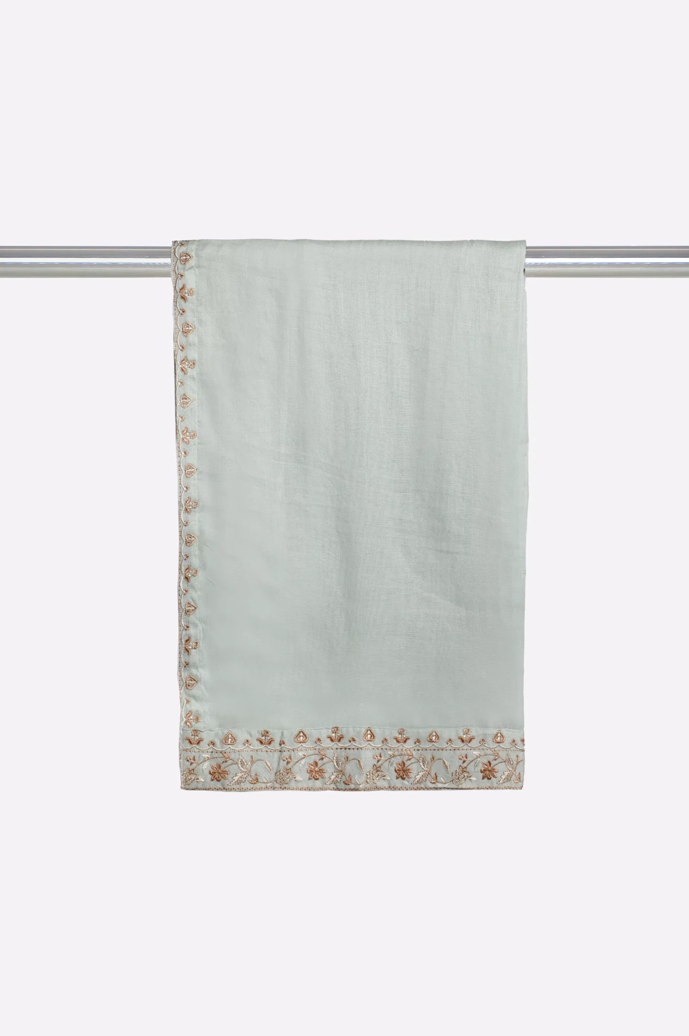 Beige Embroidered Dupatta