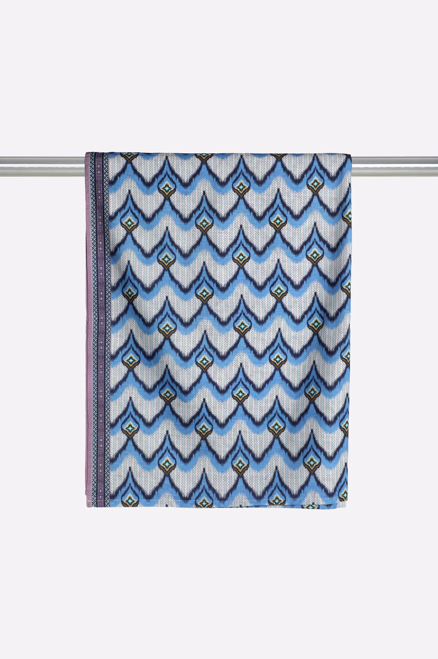 Blue Printed Dupatta
