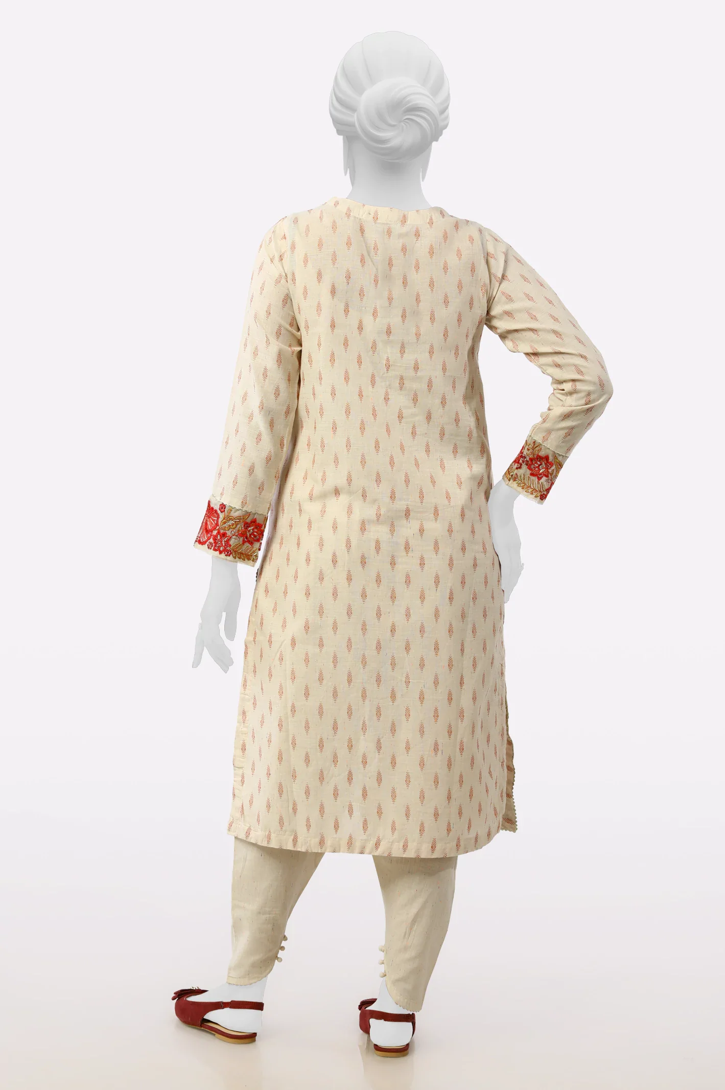 Ivory Embroidered 2PC - Image 3