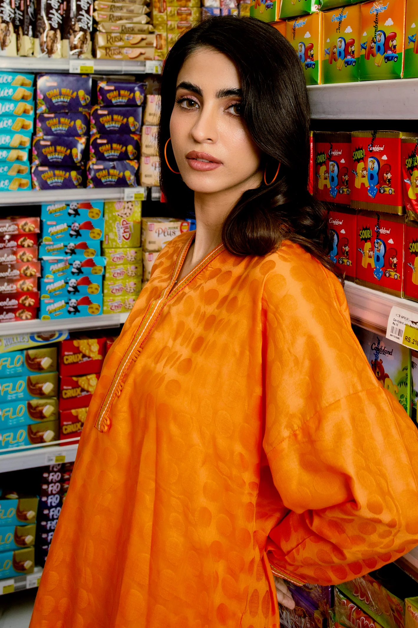 Orange Solid 2PC Suit - Image 4