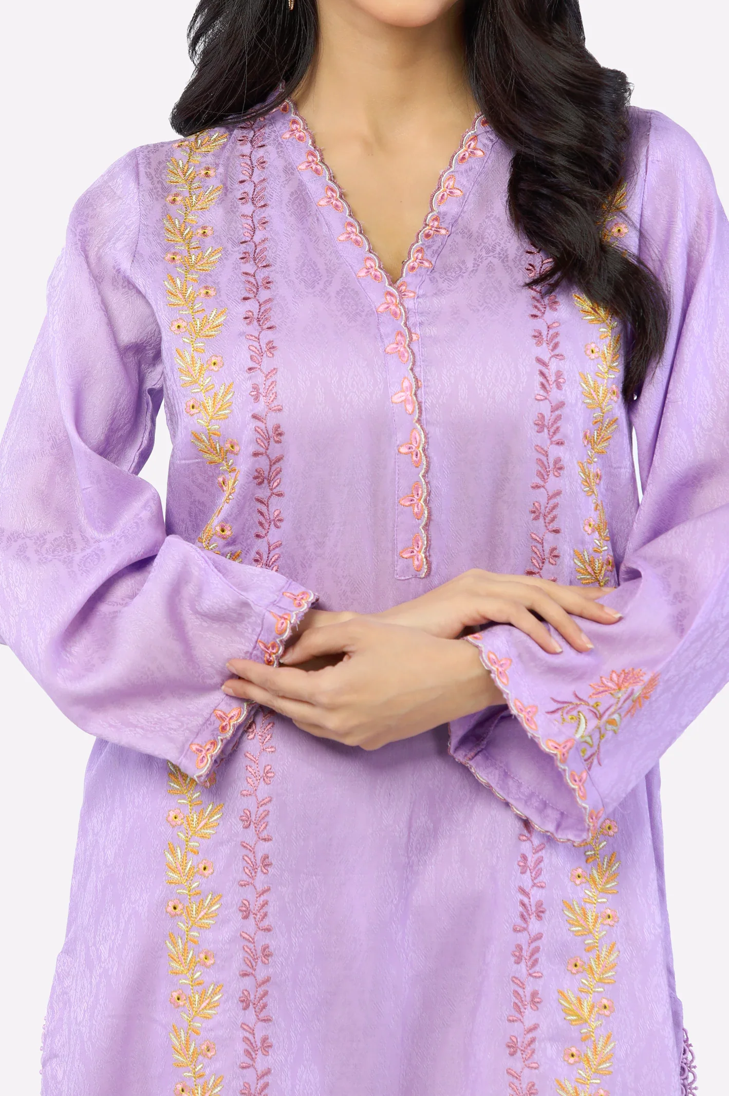 Purple Embroidered 2PC - Image 2