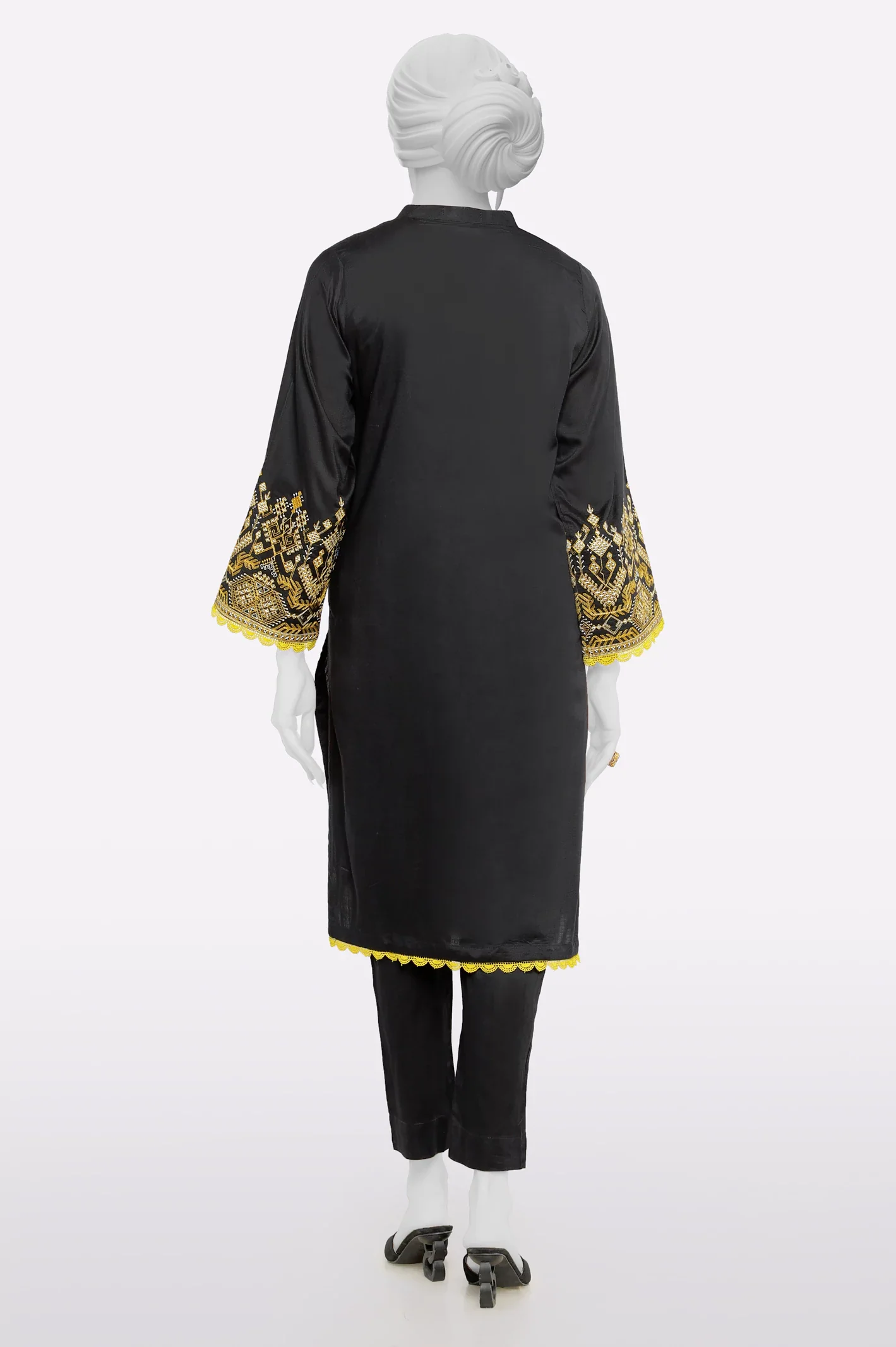Black Embroidered 2PC - Image 3