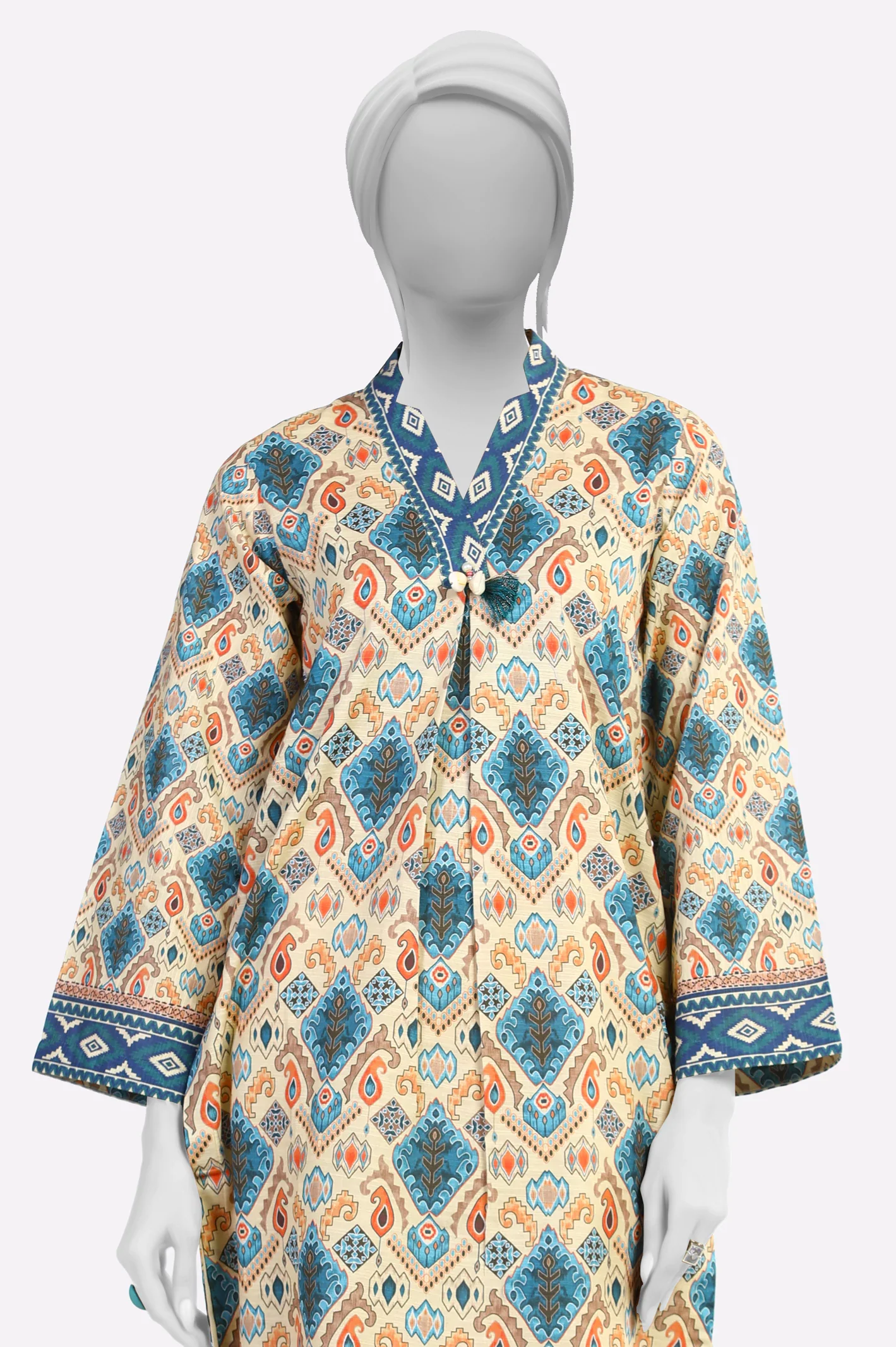 Beige Printed 2PC - Image 2