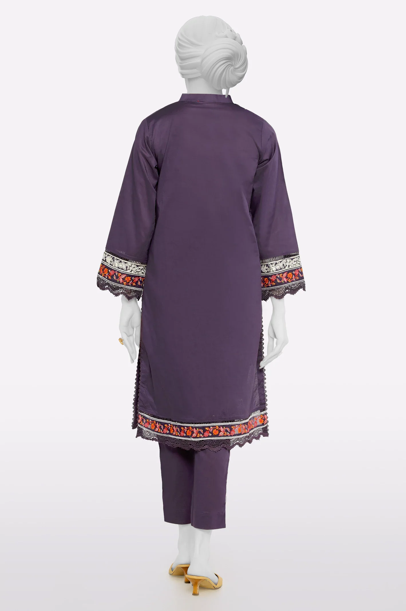 Purple Embroidered 2PC - Image 3