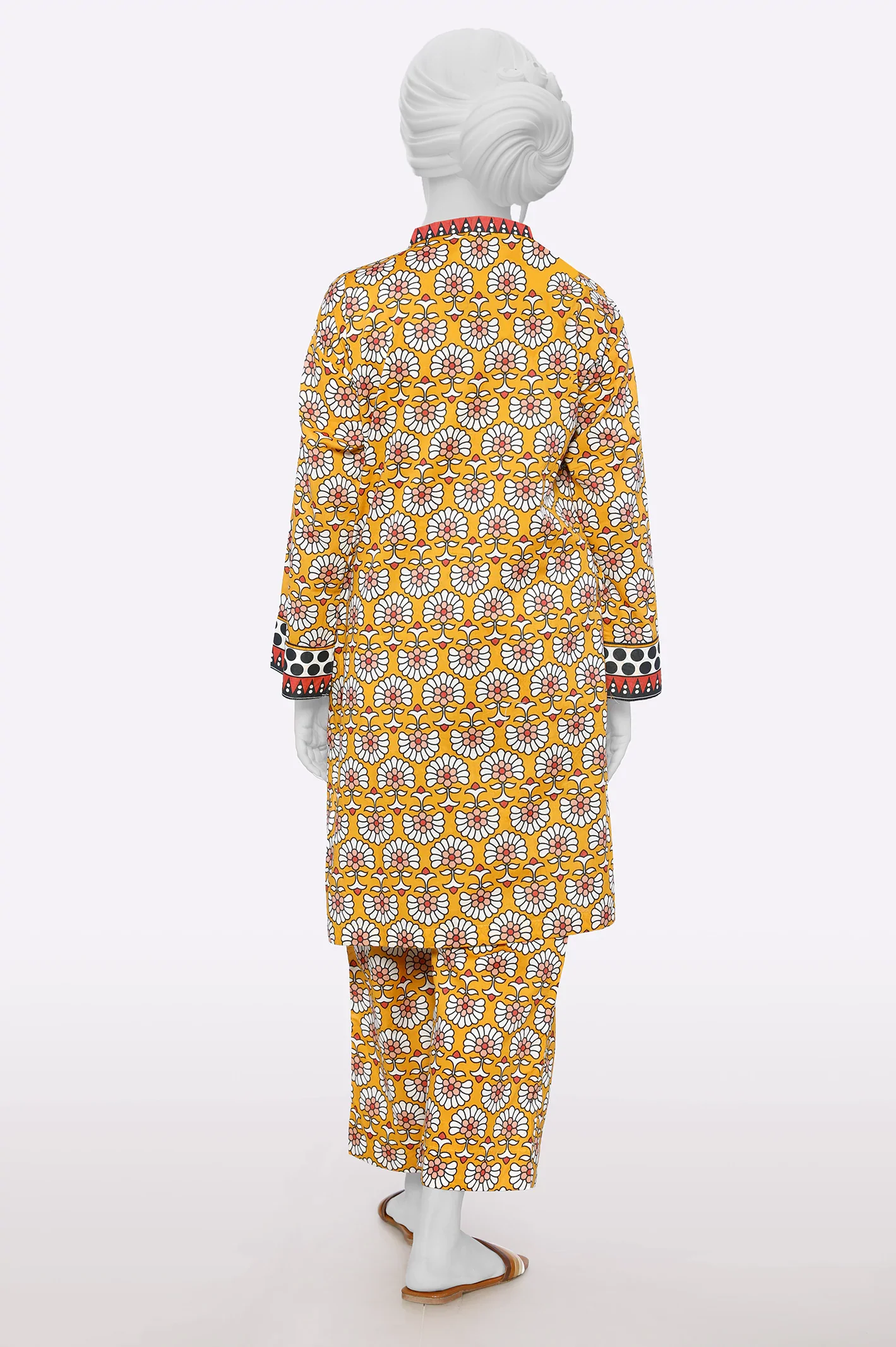 Brown Printed 2PC - Image 3