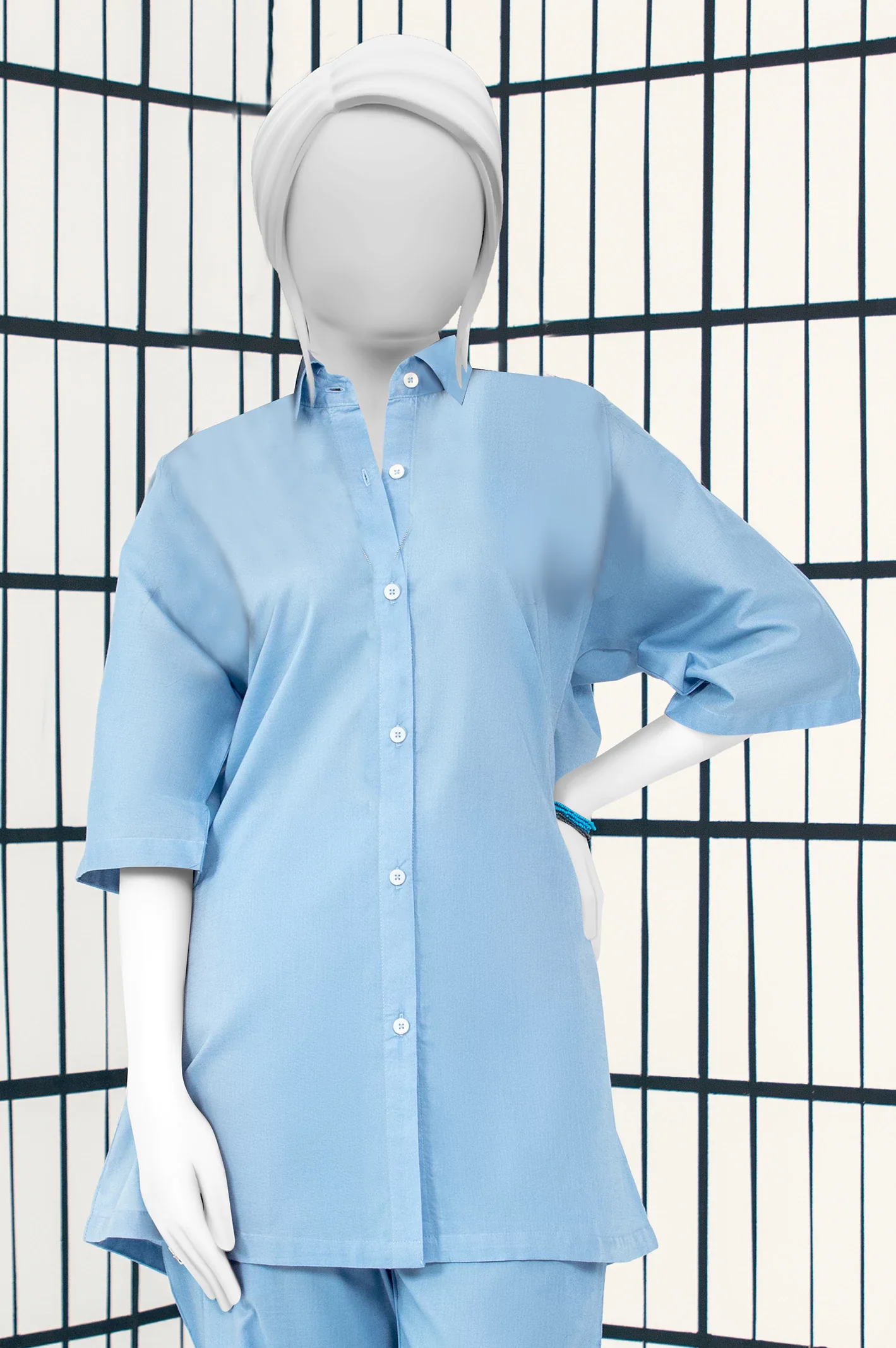 Light Blue Stylised 2PC - Image 2