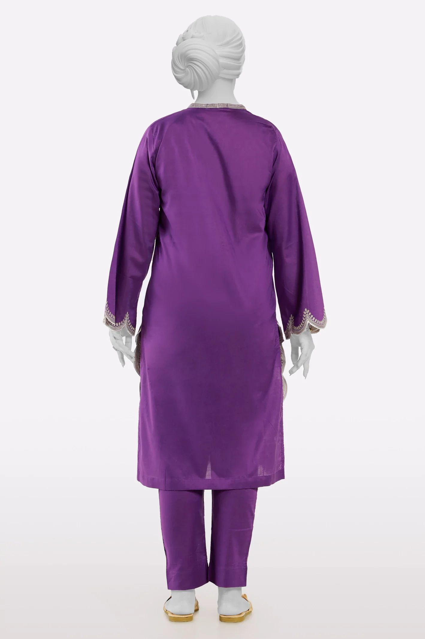 Purple Embroidered 2PC - Image 3