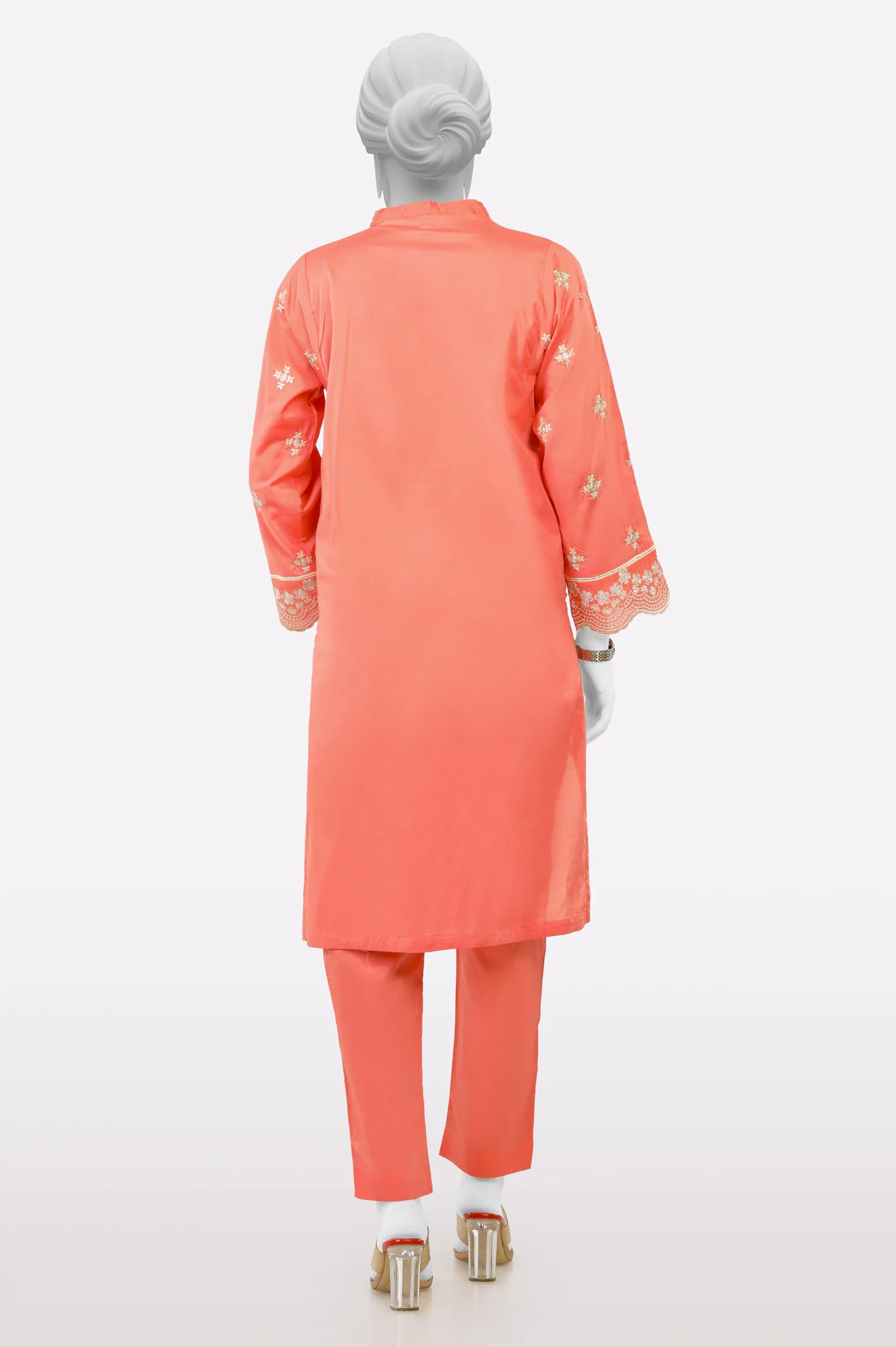 Peach Embroidered 2PC - Image 3