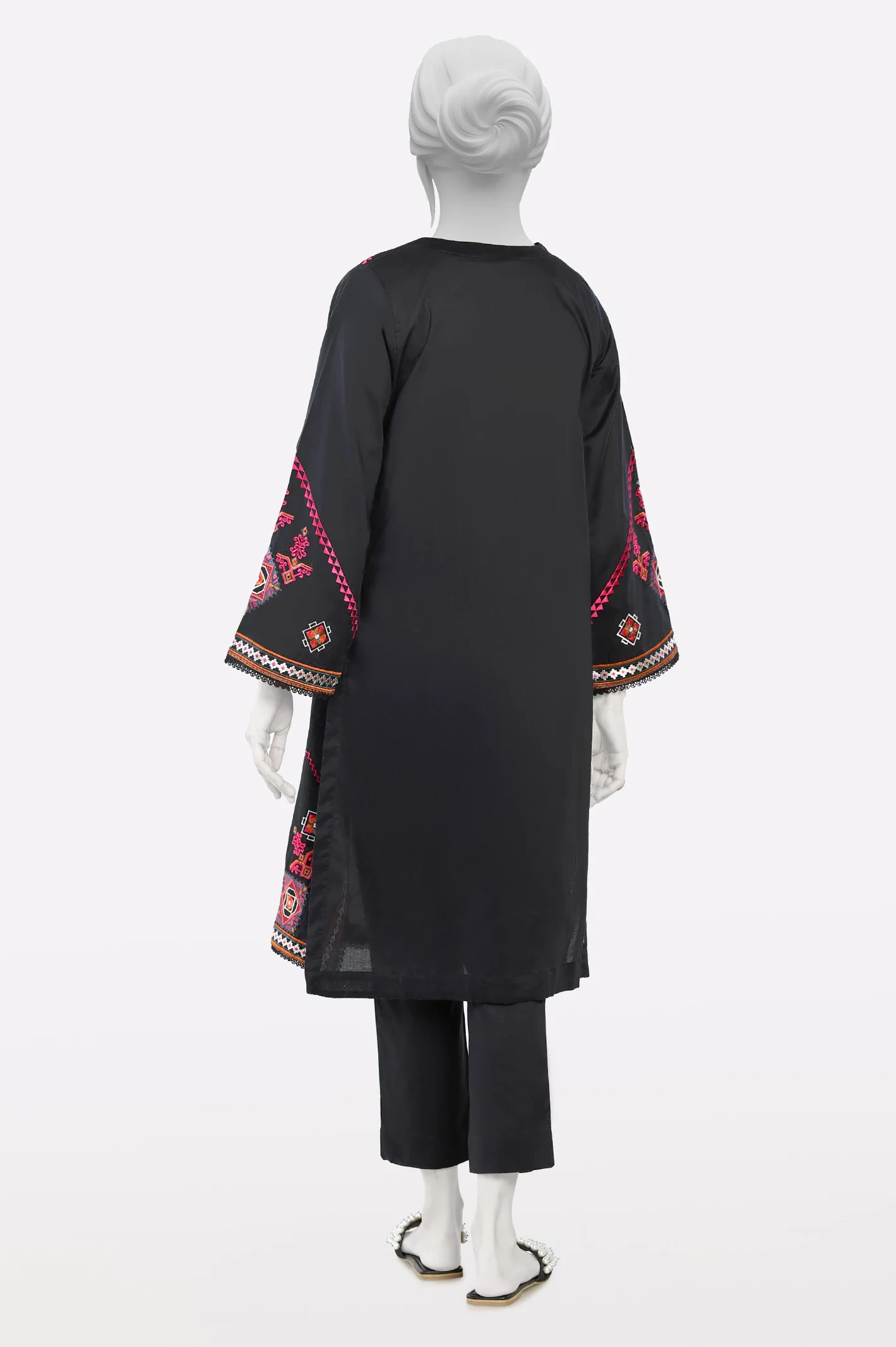 Black Embroidered 2PC - Image 3