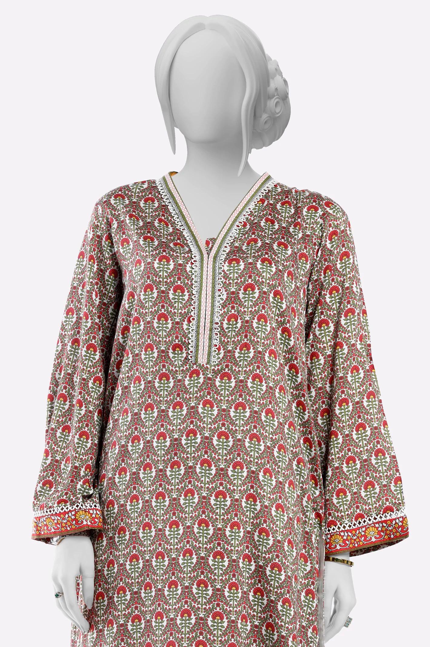 Red Printed 2PC - Image 2