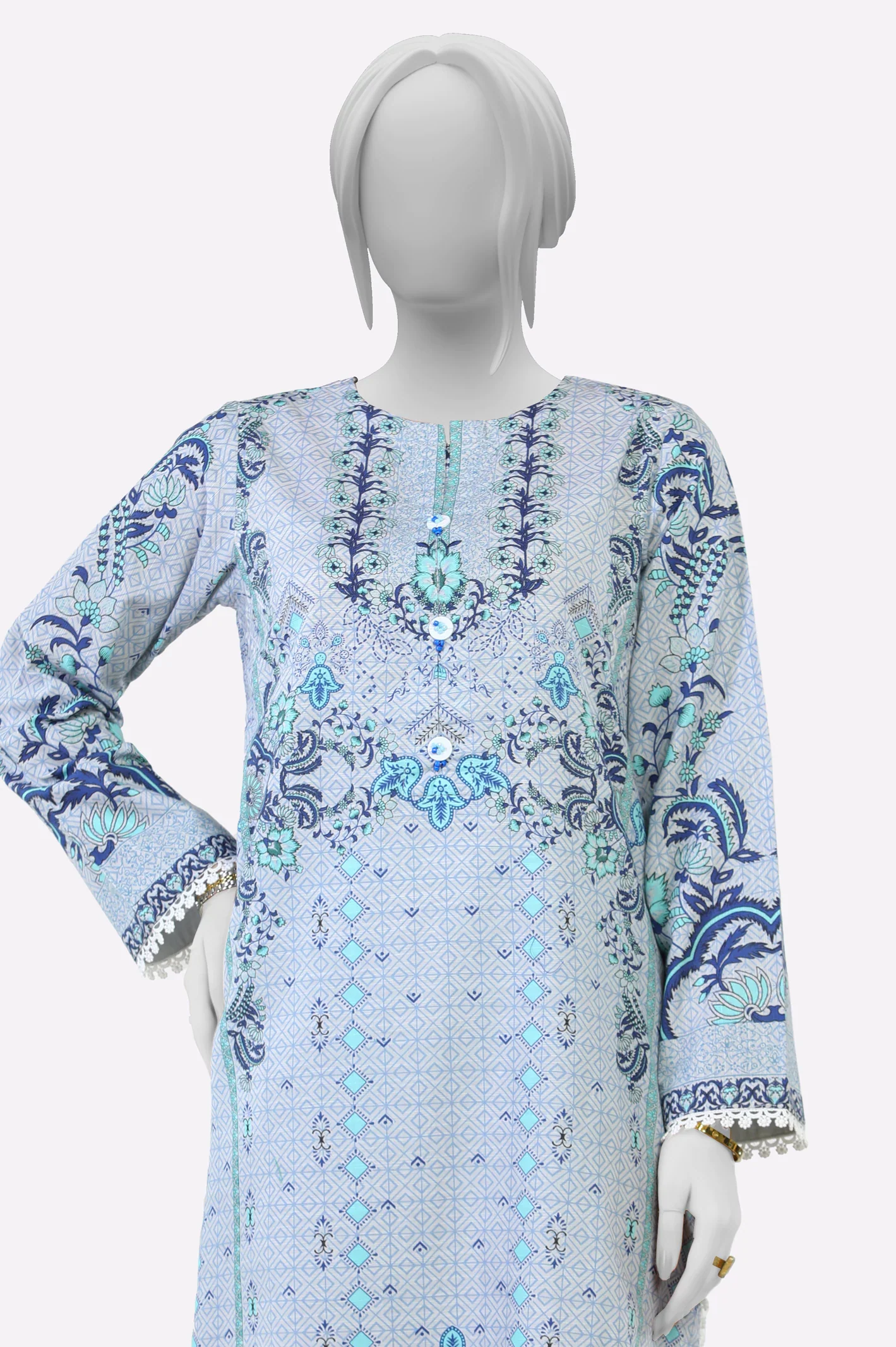 Blue Printed 2PC - Image 2