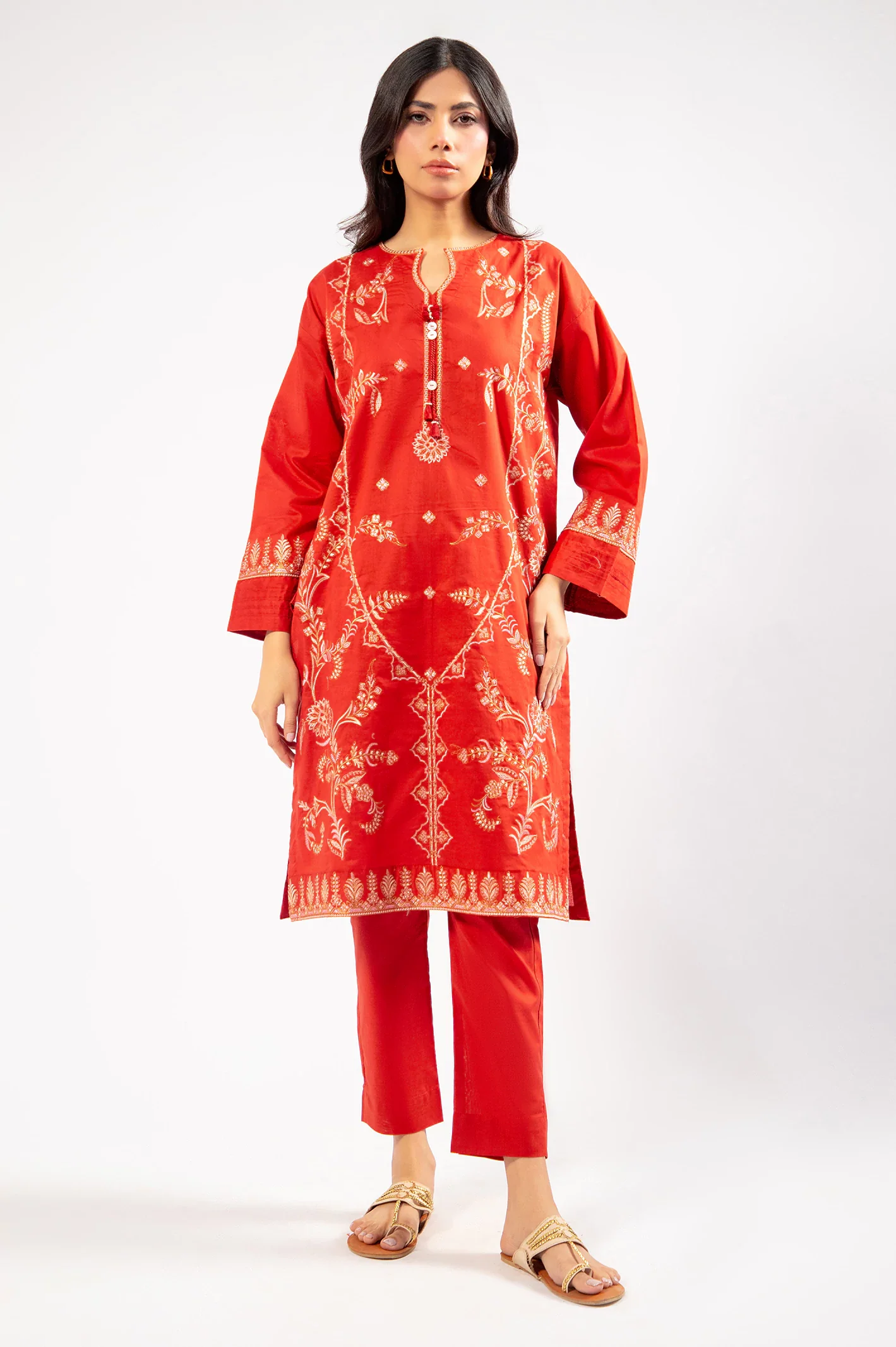Rust Embroidered 2PC - Image 4