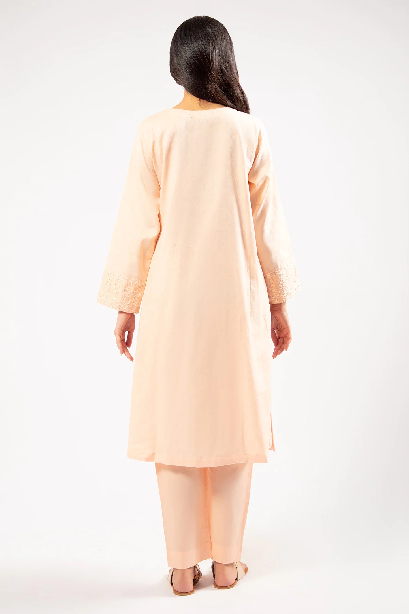 Peach Embroidered 2PC - Image 5