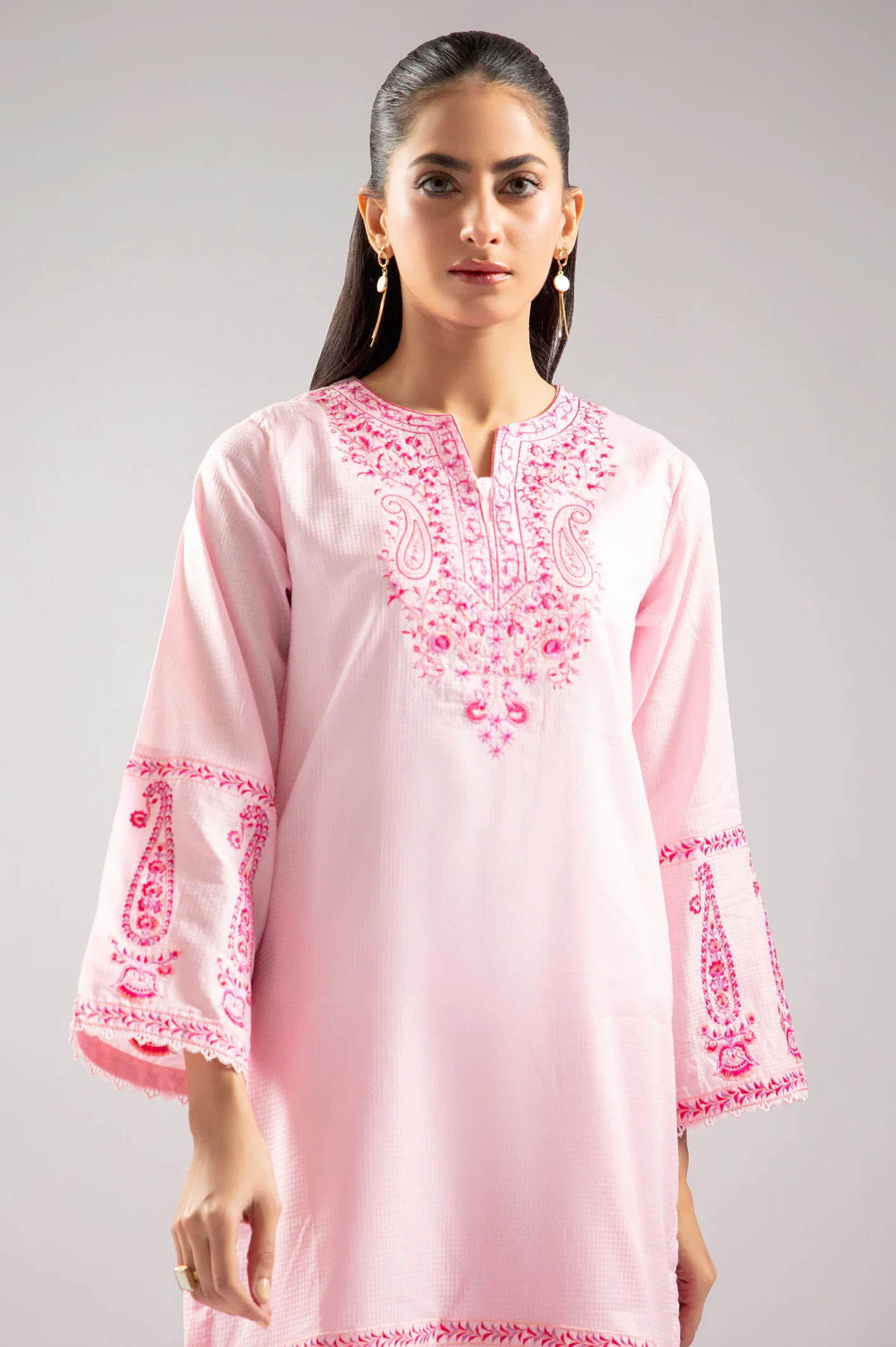 Pink Embroidered 2PC - Image 2
