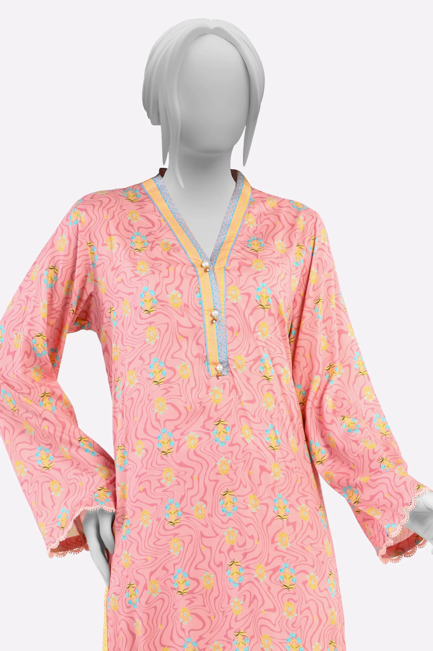 Pink Printed 2PC - Image 2