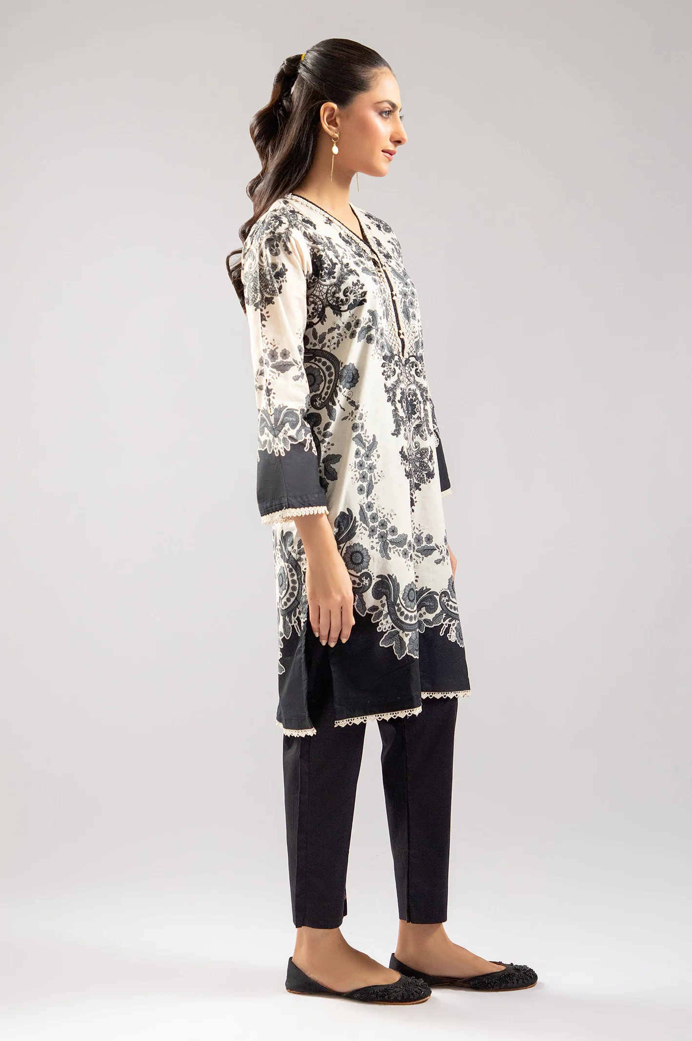 Beige Printed 2PC - Image 3