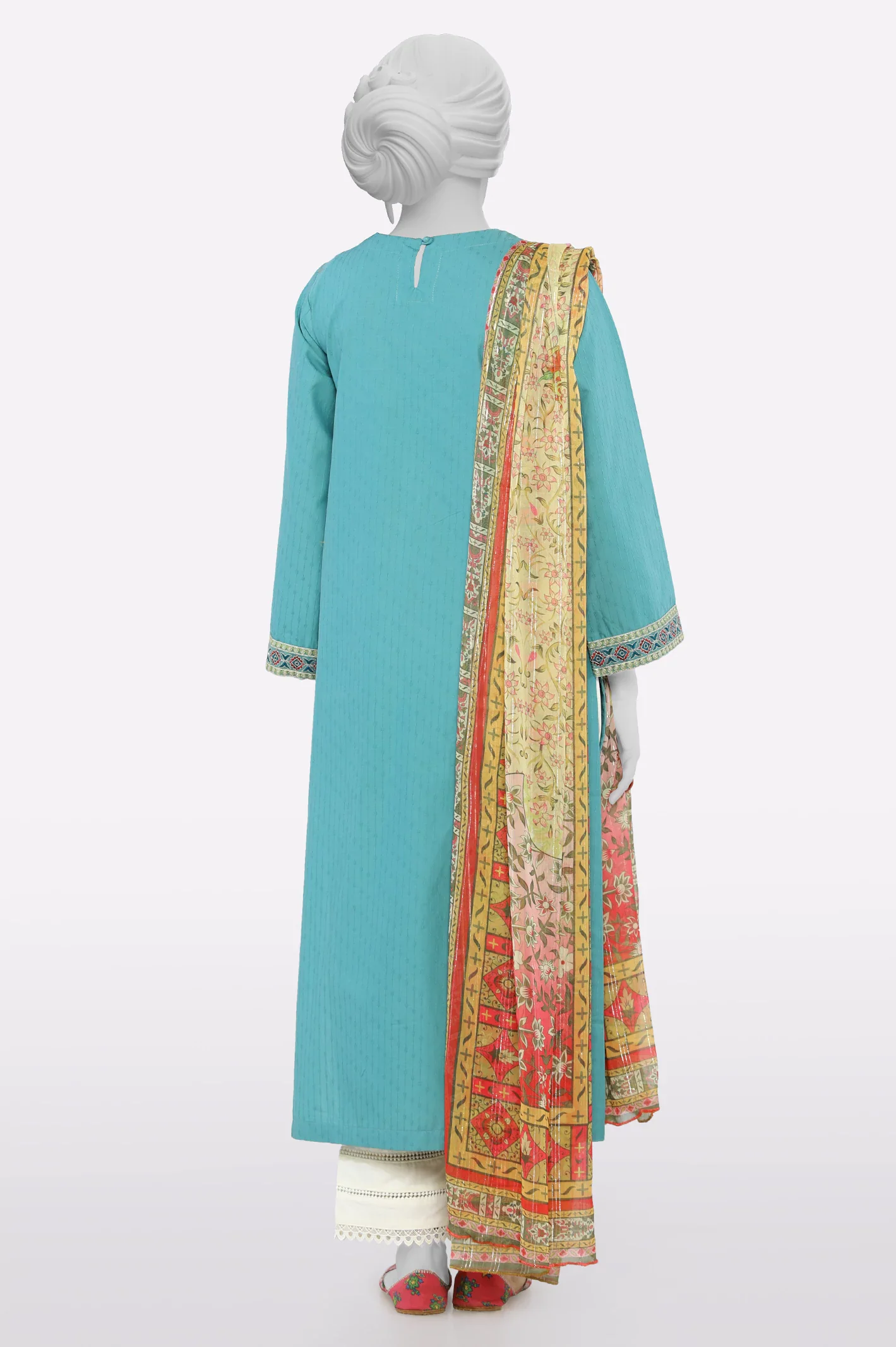 Sea Green Embroidered 2PC - Image 3