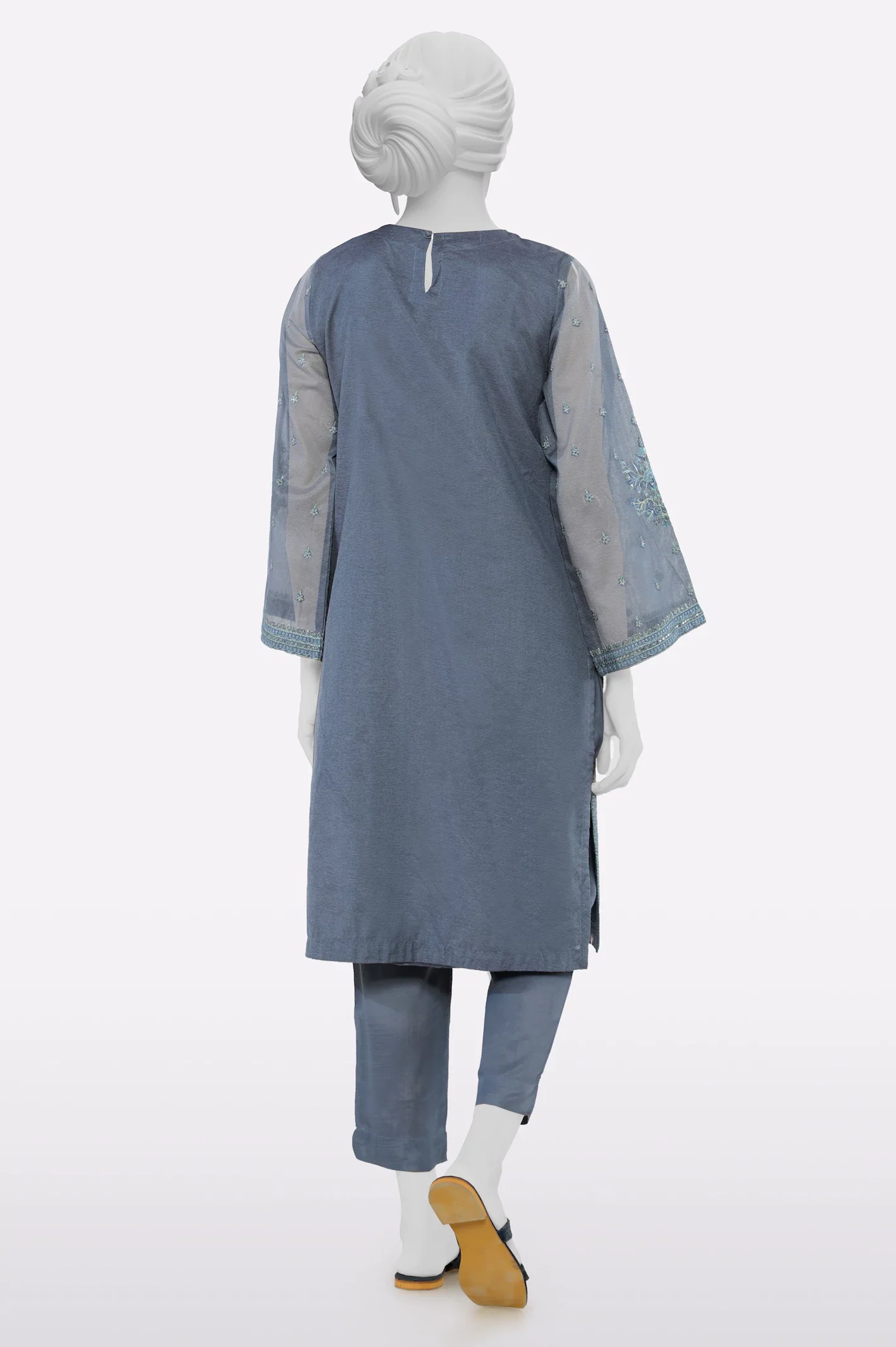 Grey Embroidered 2PC - Image 3