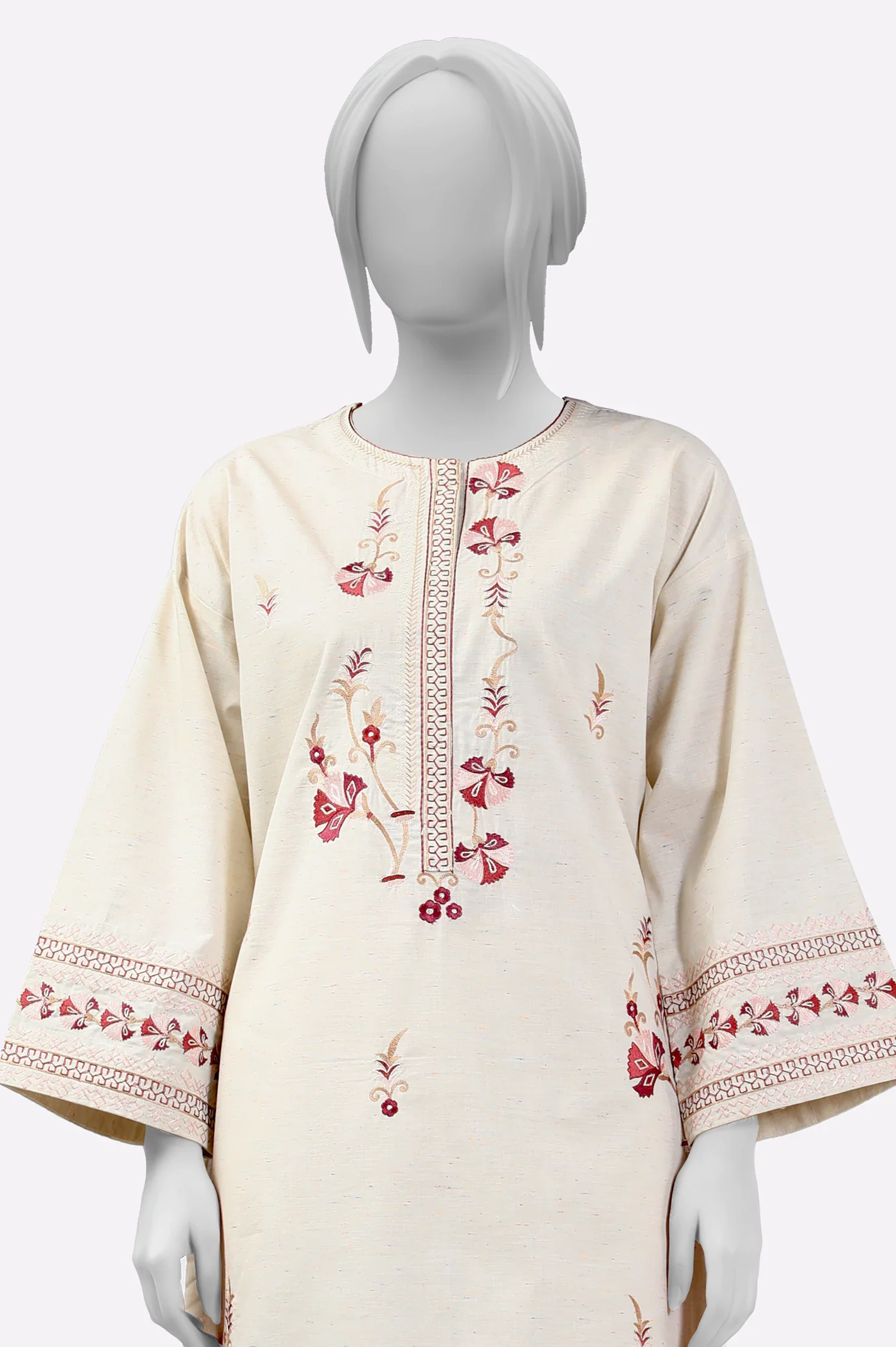 Ivory Embroidered 2PC - Image 2