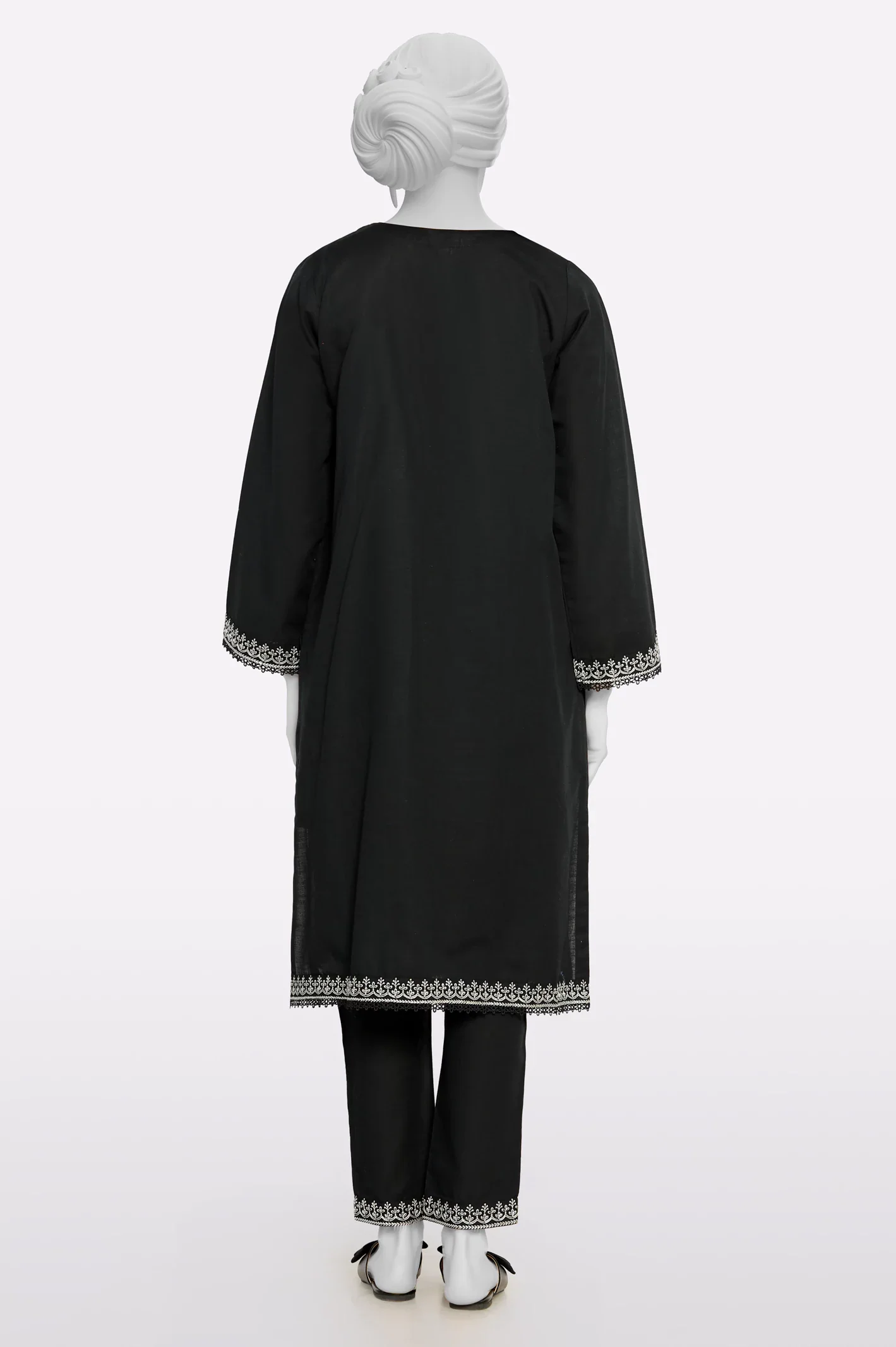 Black Embroidered 2PC - Image 3