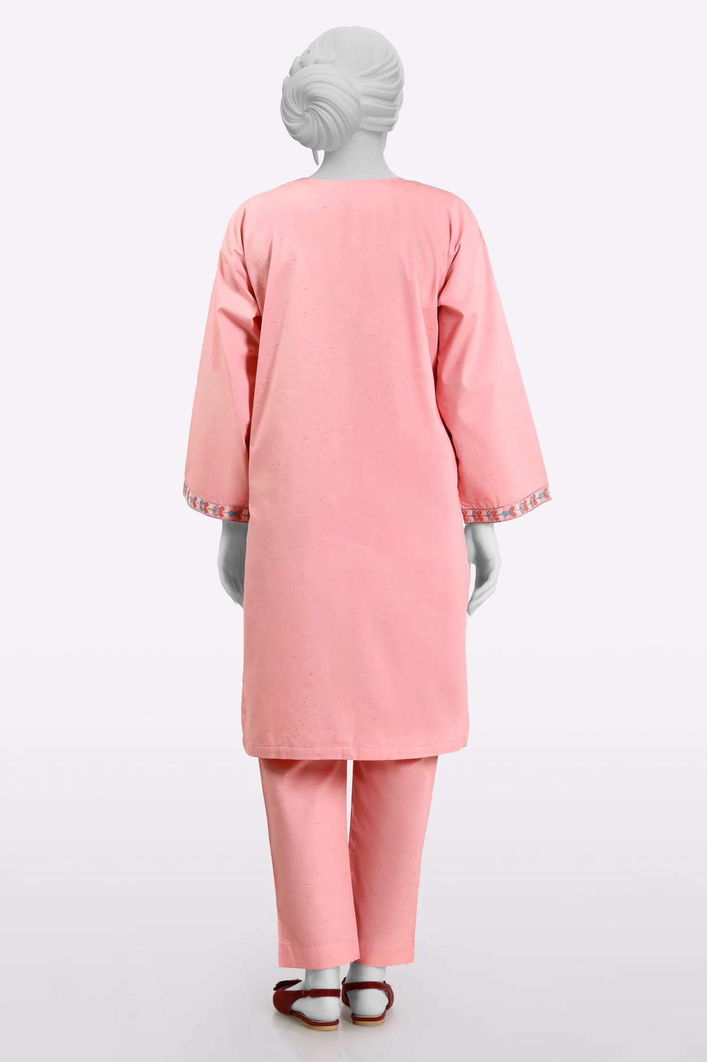 Pink Embroidered 2PC - Image 3