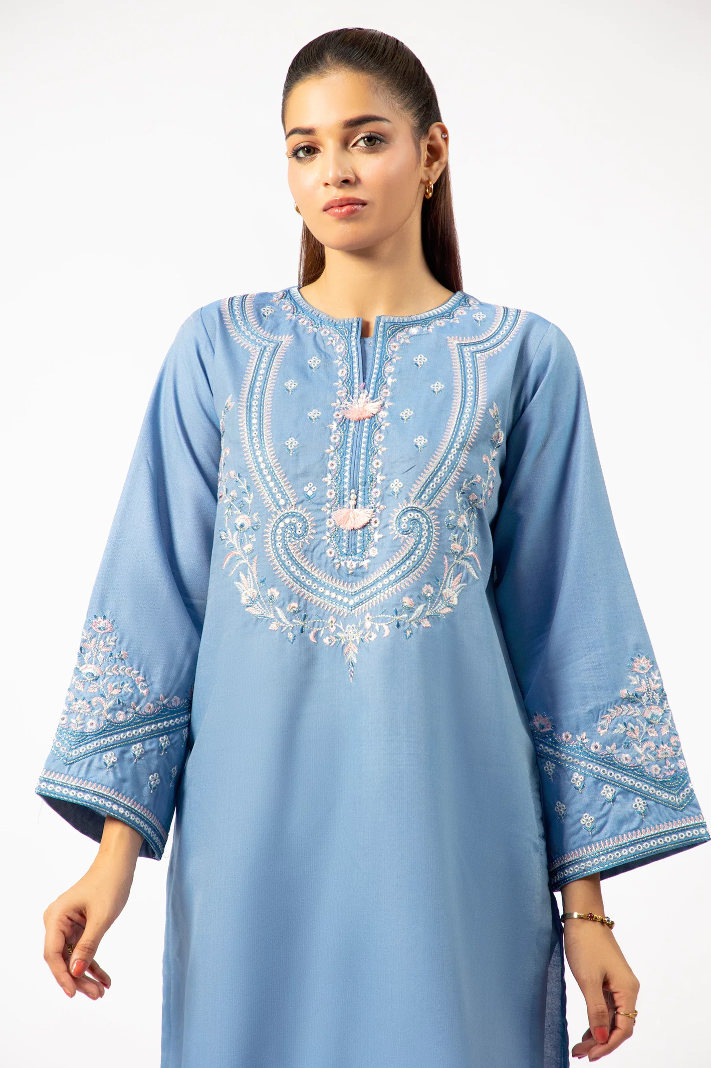 Blue Embroidered 2PC - Image 2