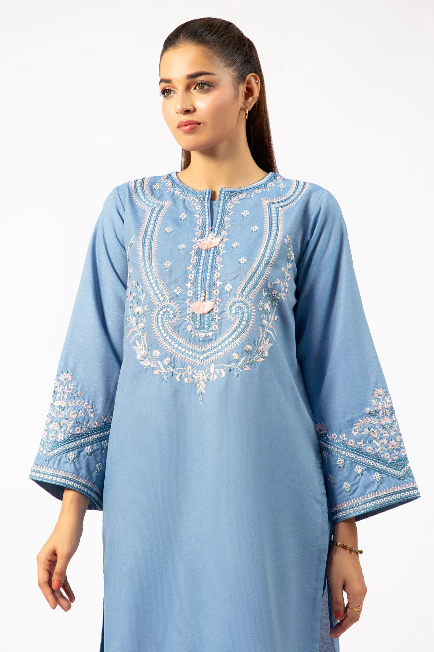 Blue Embroidered 2PC - Image 3