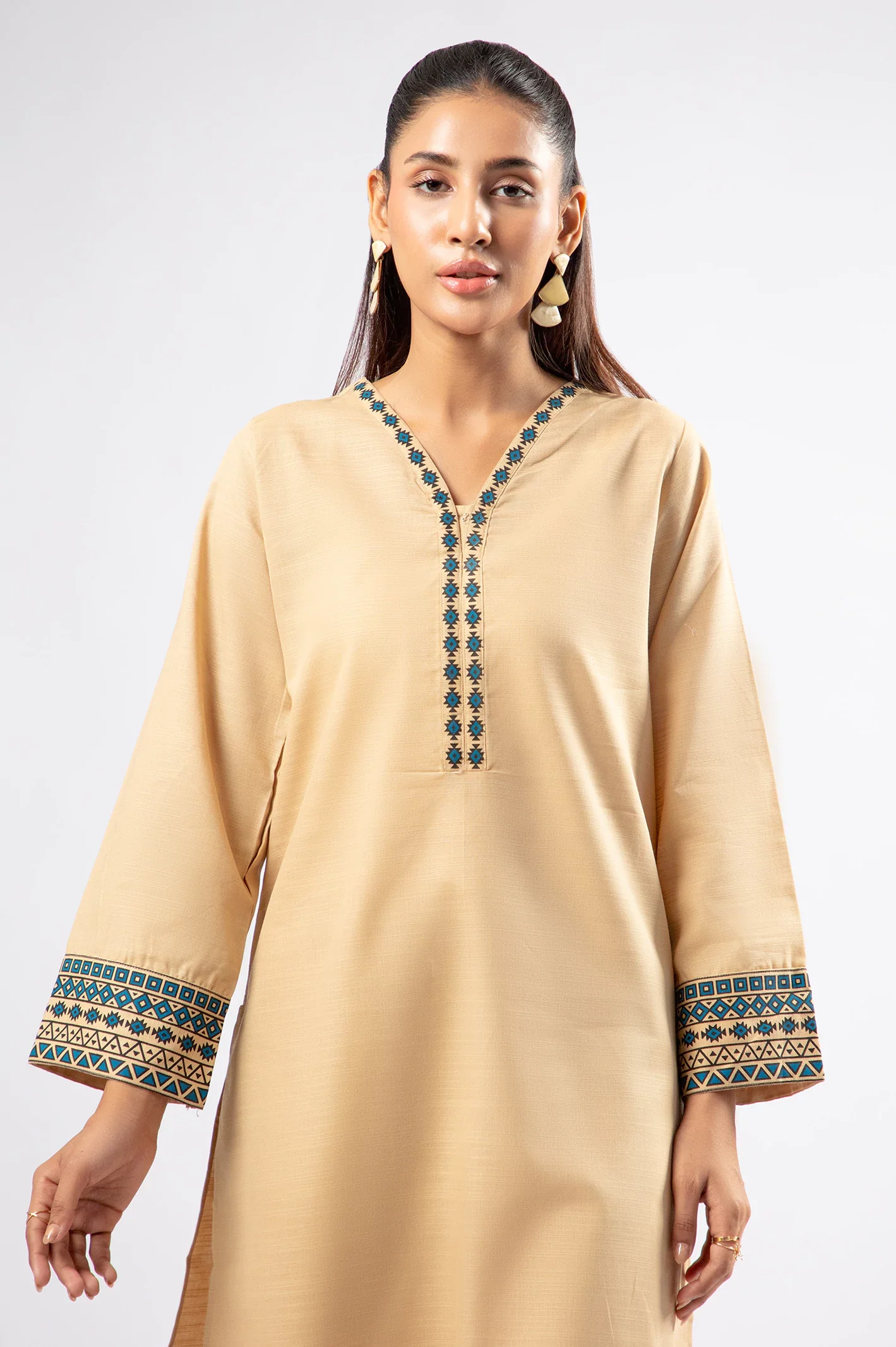 Beige Printed 2PC - Image 2