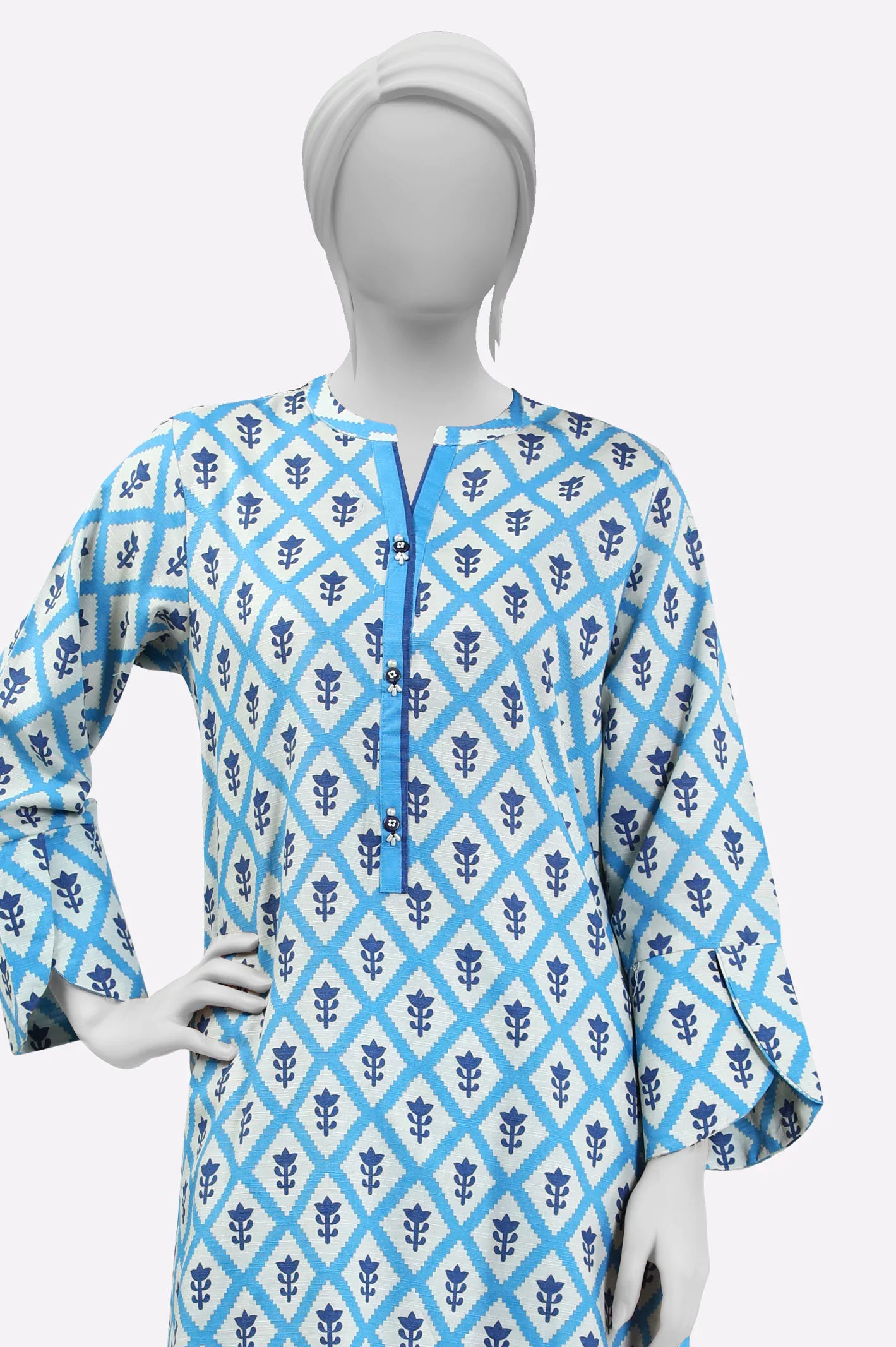 Blue Printed 2PC - Image 2