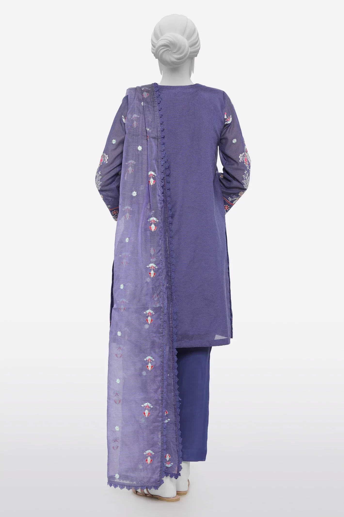 Purple Embroidered 2PC - Image 3