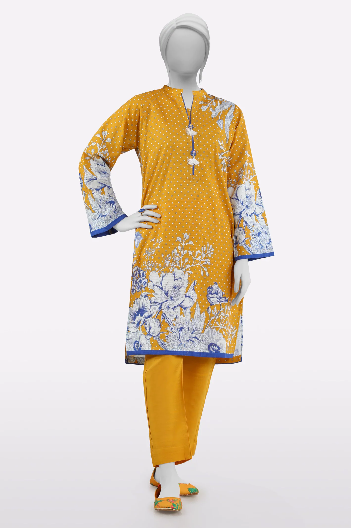 Yellow Printed 2PC