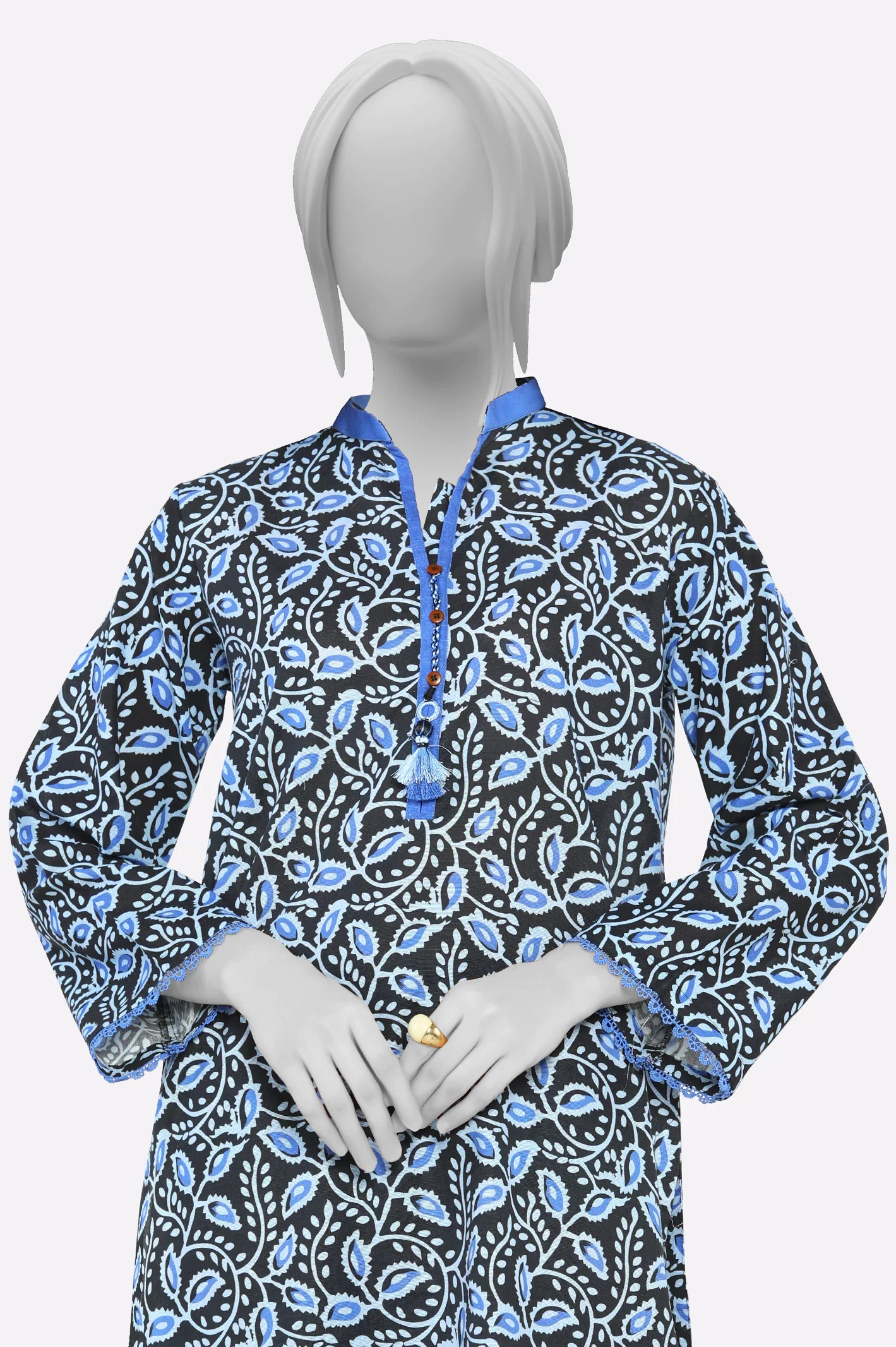 Light Blue Printed 2PC - Image 2