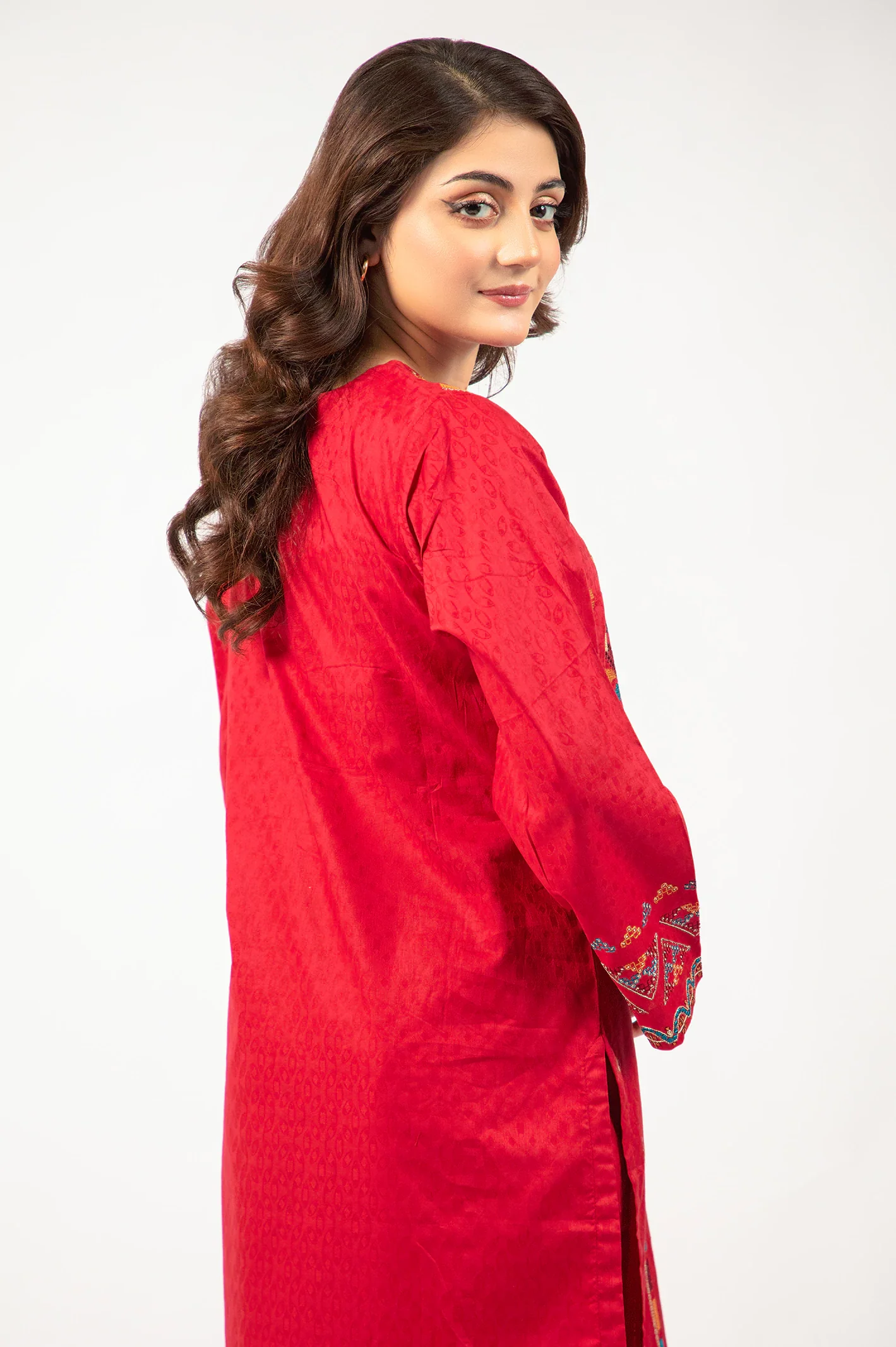 Maroon Embroidered 2PC - Image 4