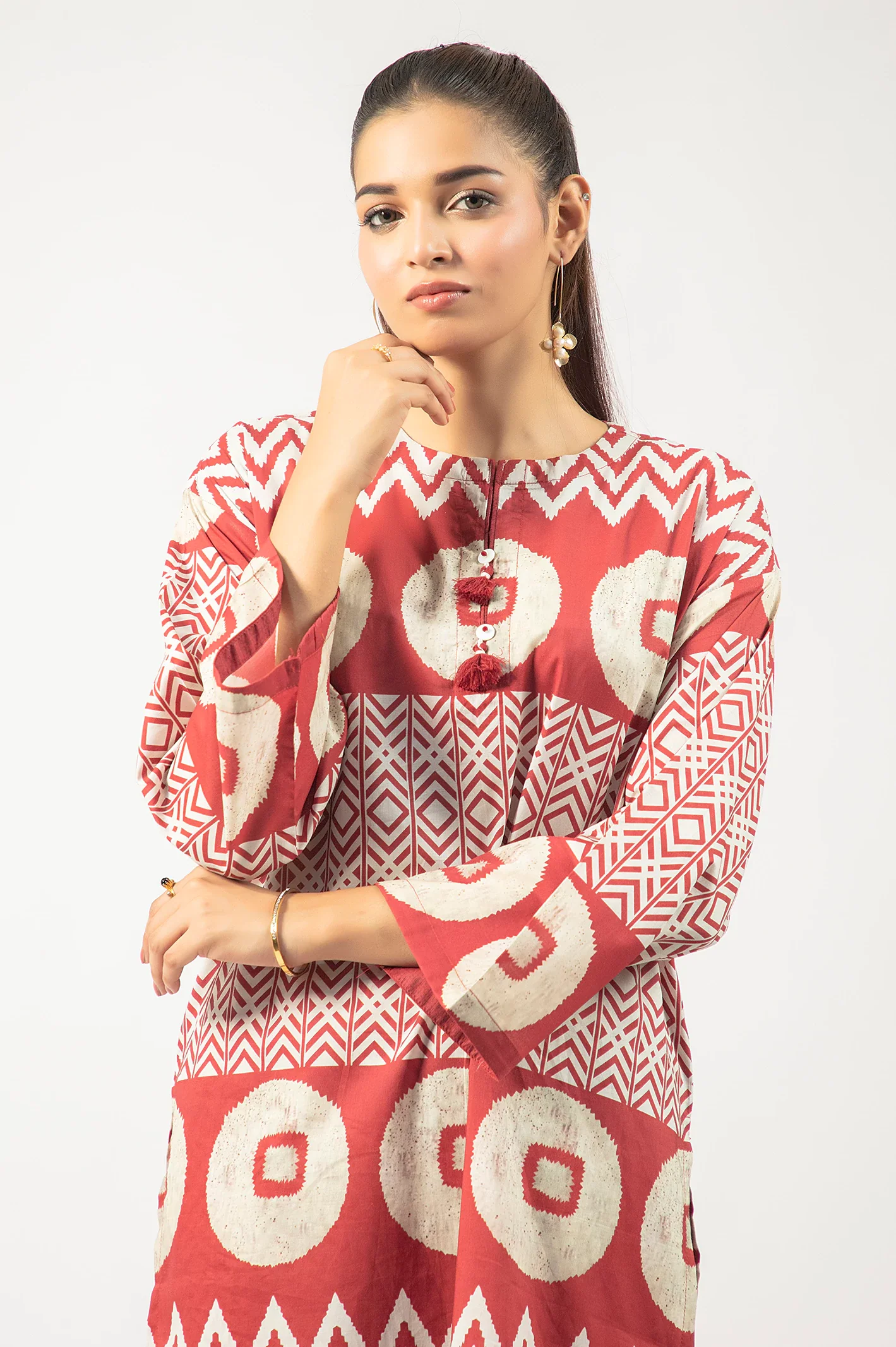 Red Printed 2PC - Image 2