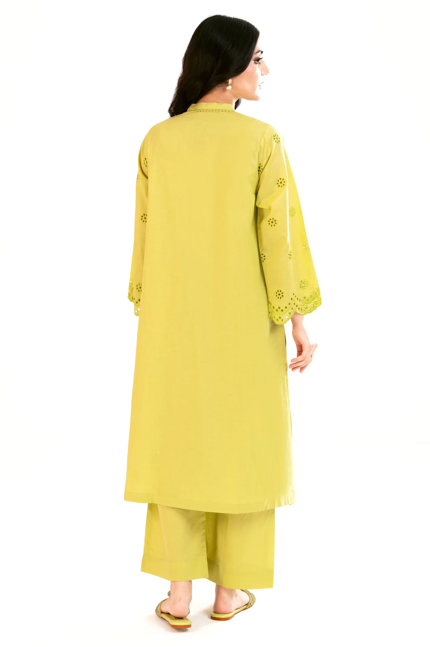 Parrot Green Embroidered 2PC - Image 4
