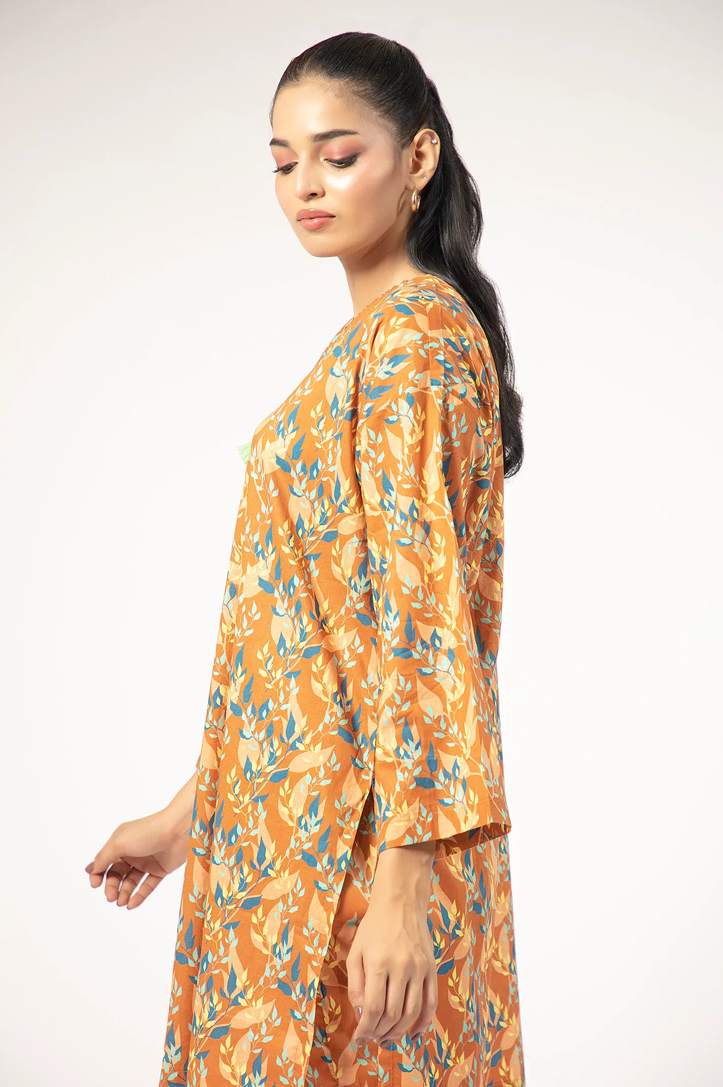 Brown Printed 2PC - Image 3