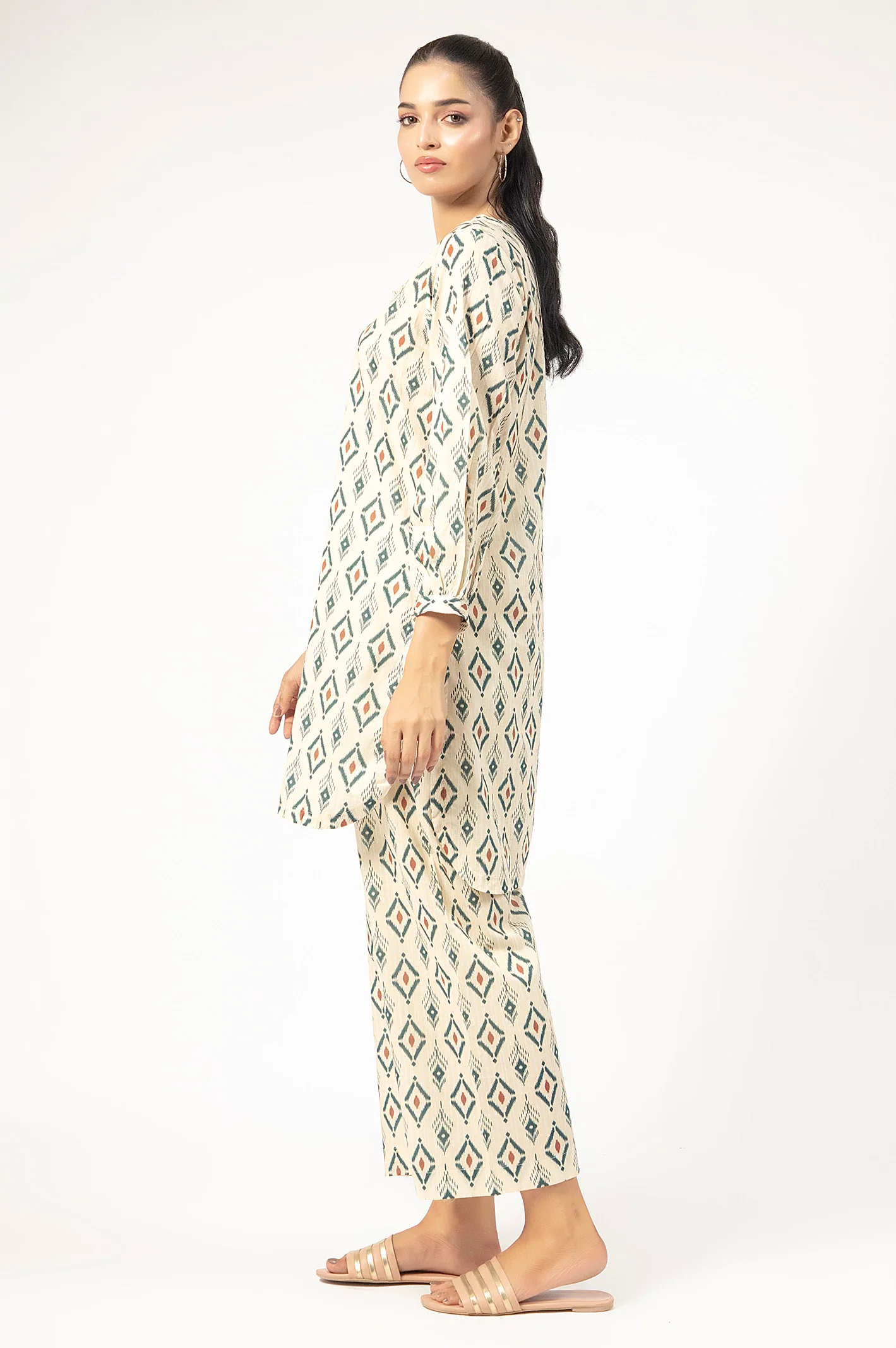 Ivory Printed 2PC - Image 3